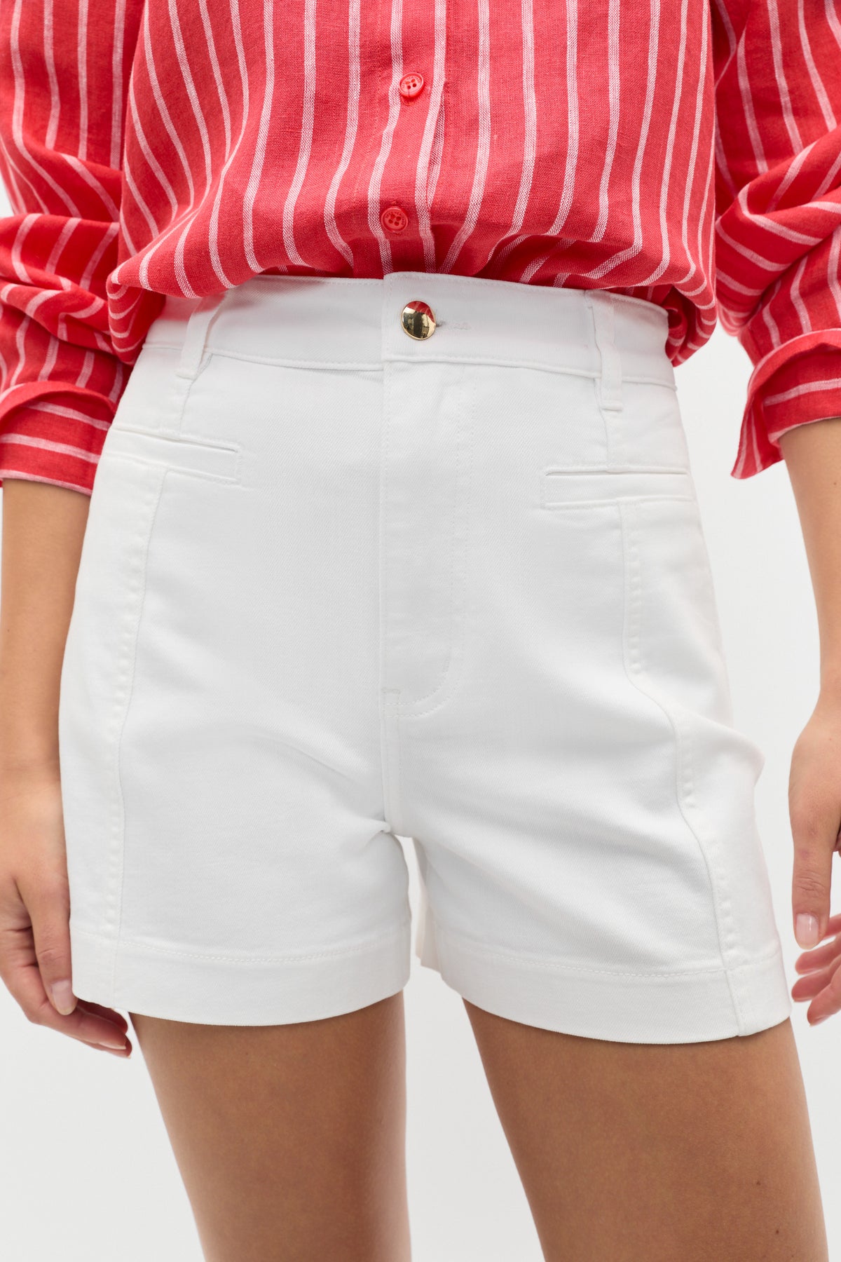 Denim Panel Short