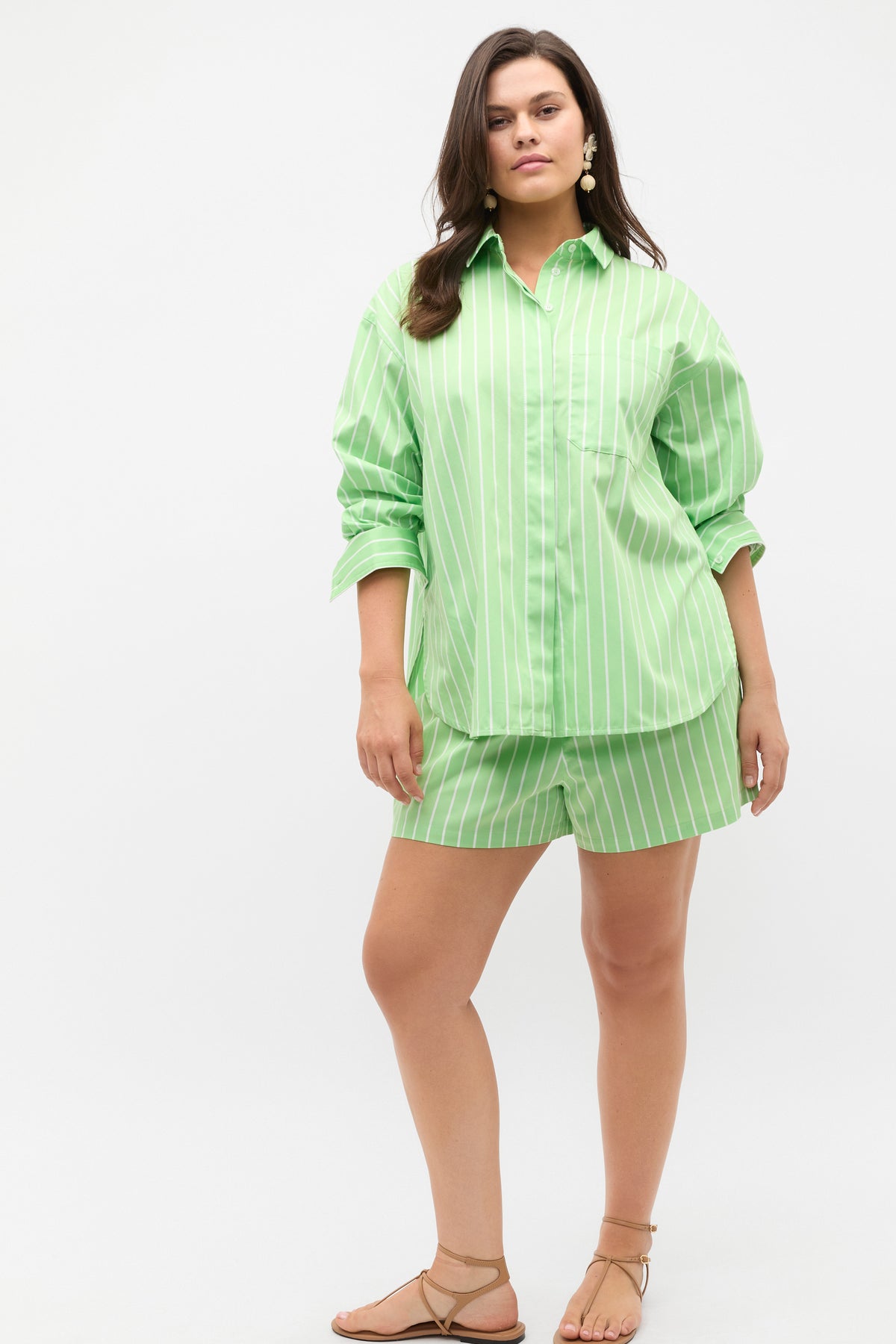 Cotton Stripe Short