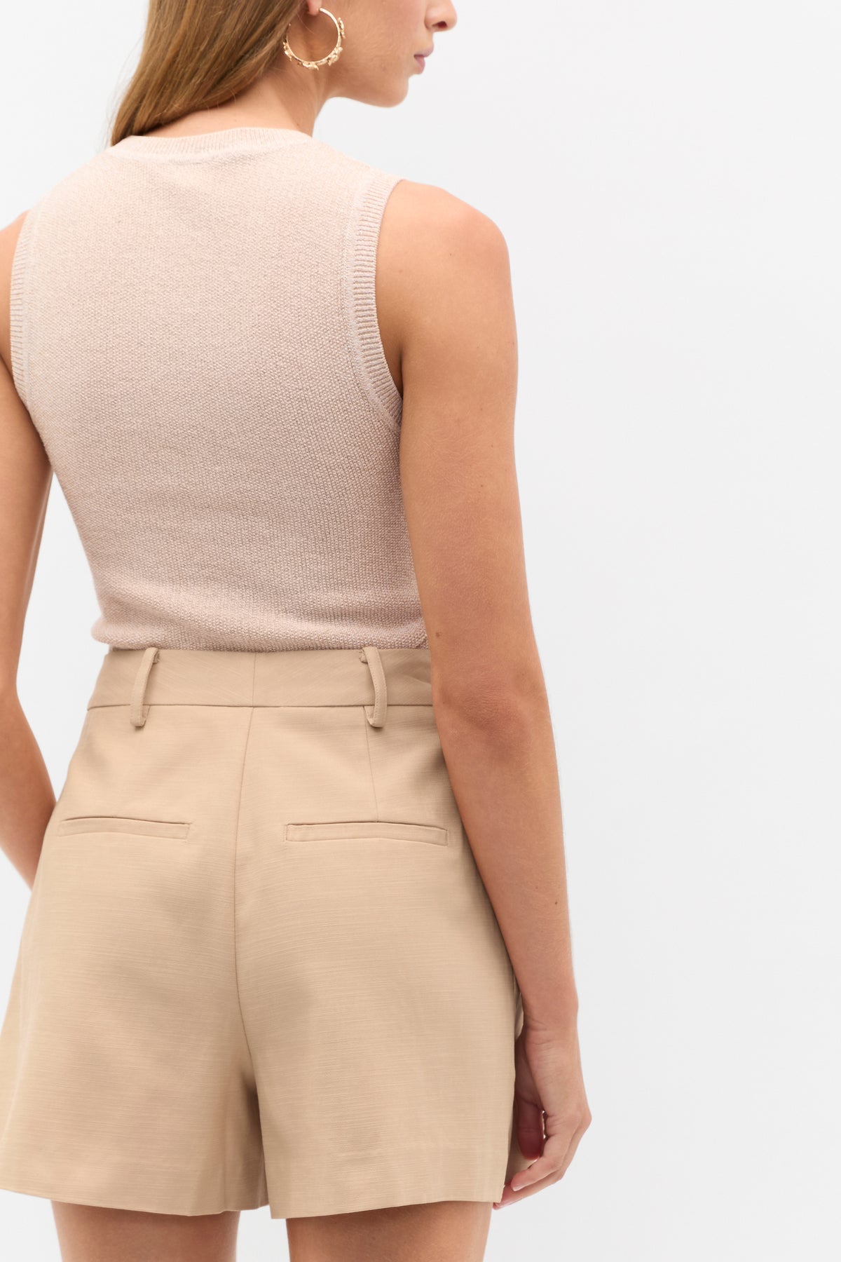 Tailored Button Short