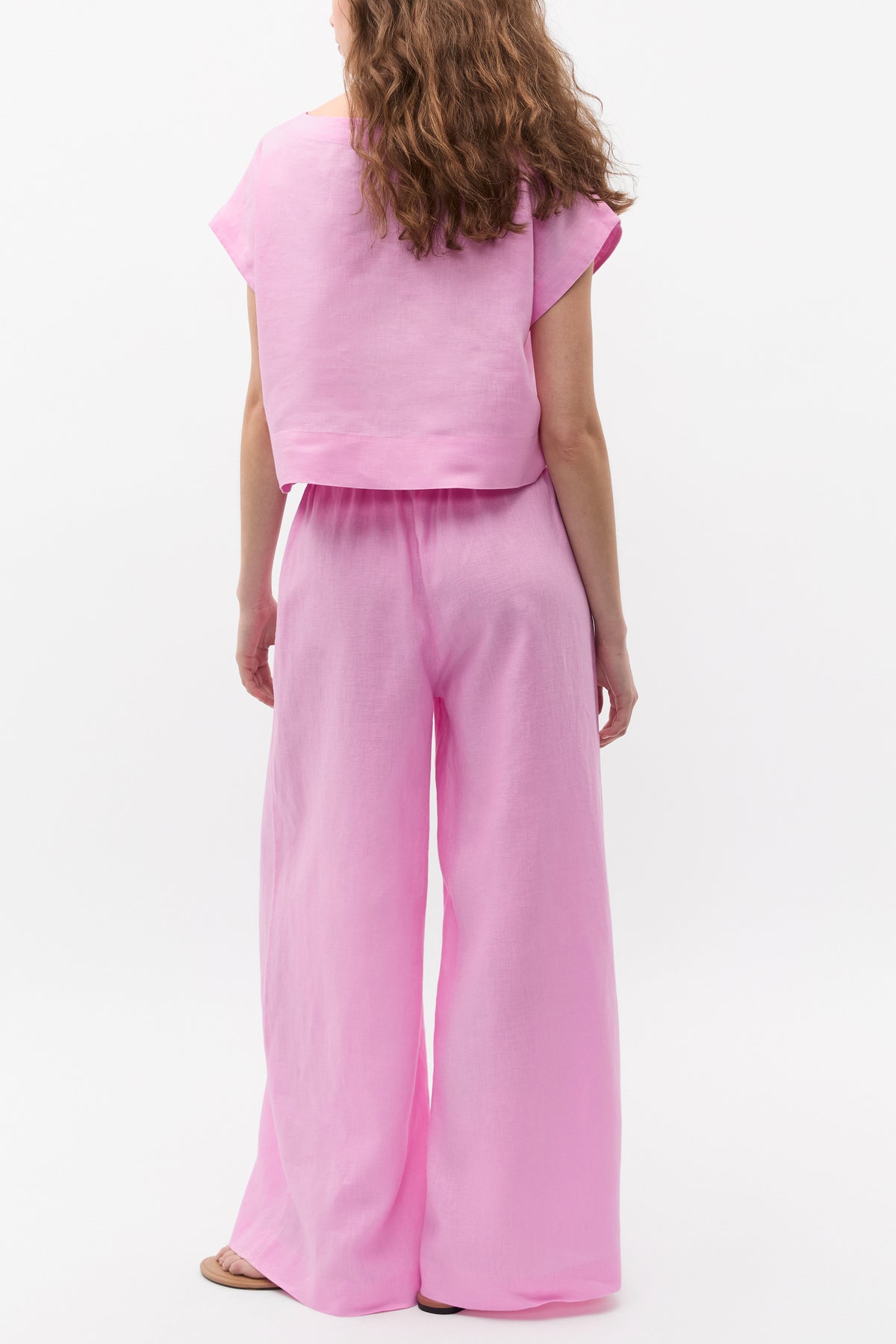 Linen Boxy Shell Top