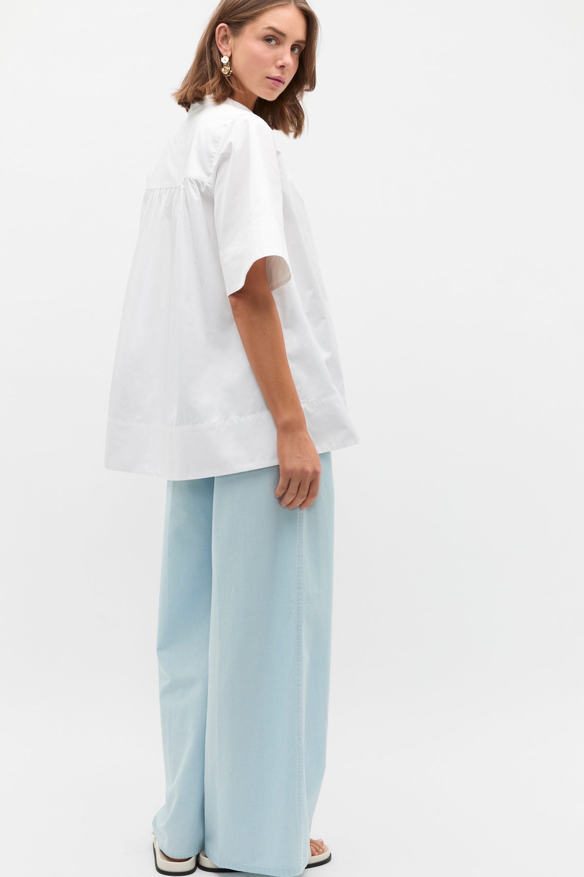 Cotton Poplin Swing Tunic