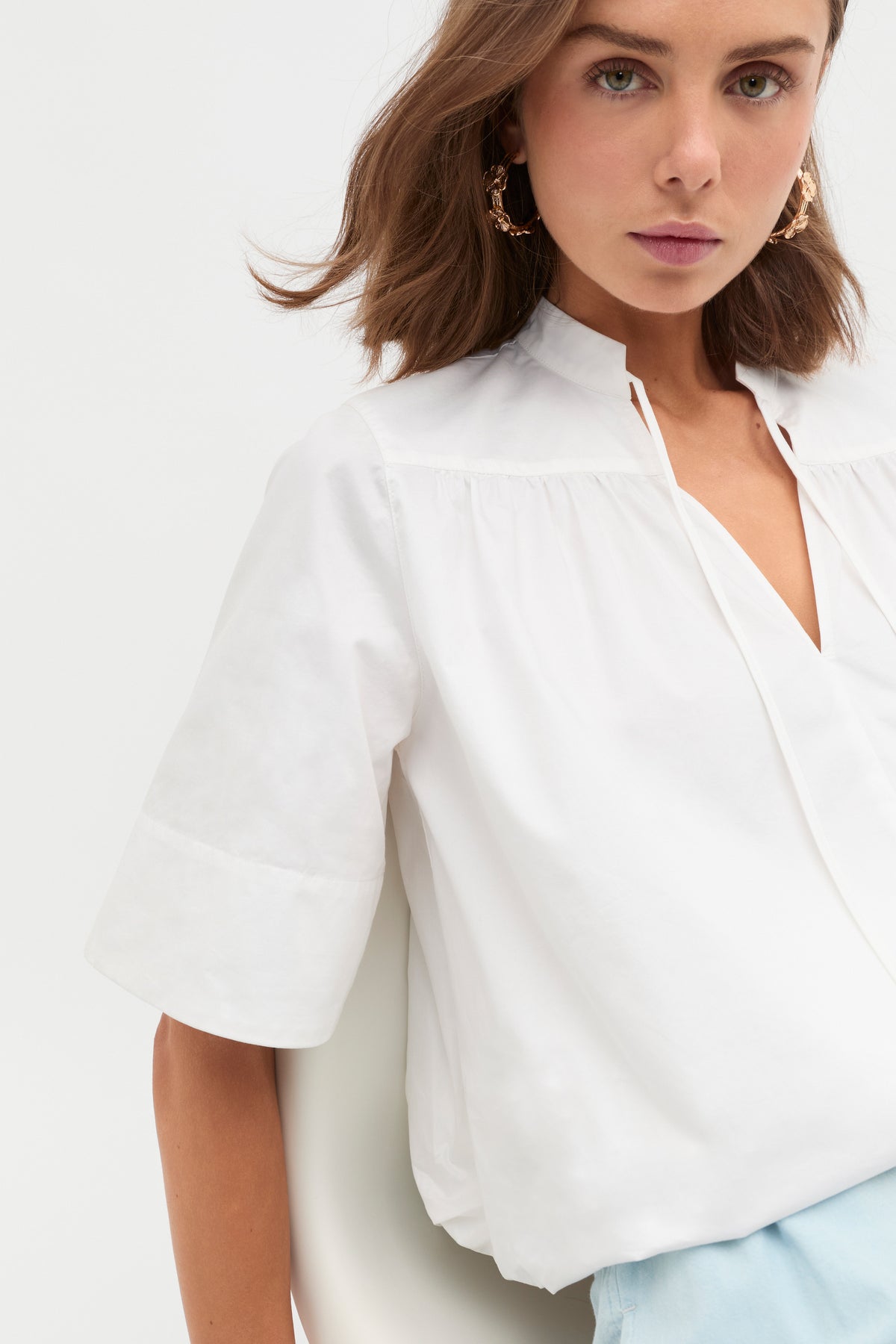 Cotton Poplin Swing Tunic