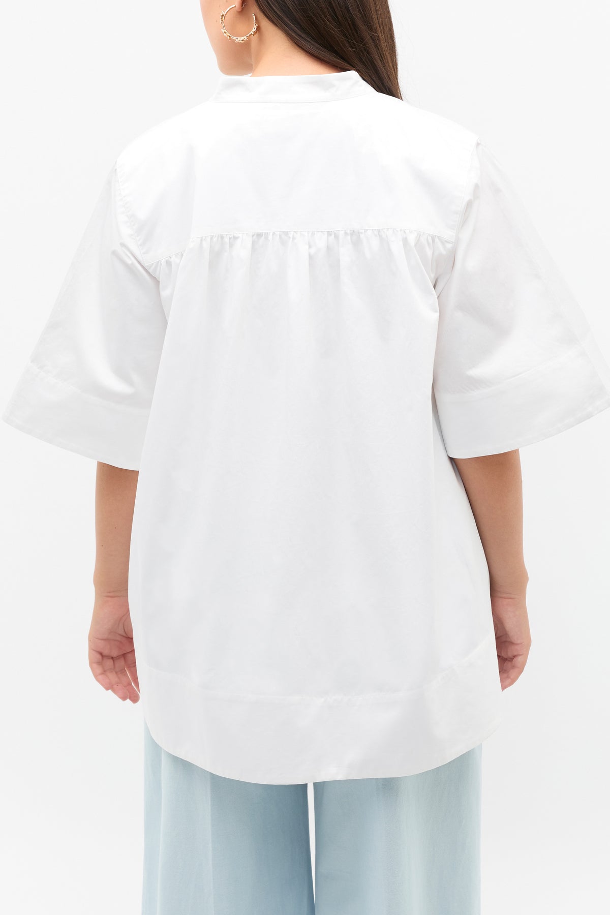 Cotton Poplin Swing Tunic