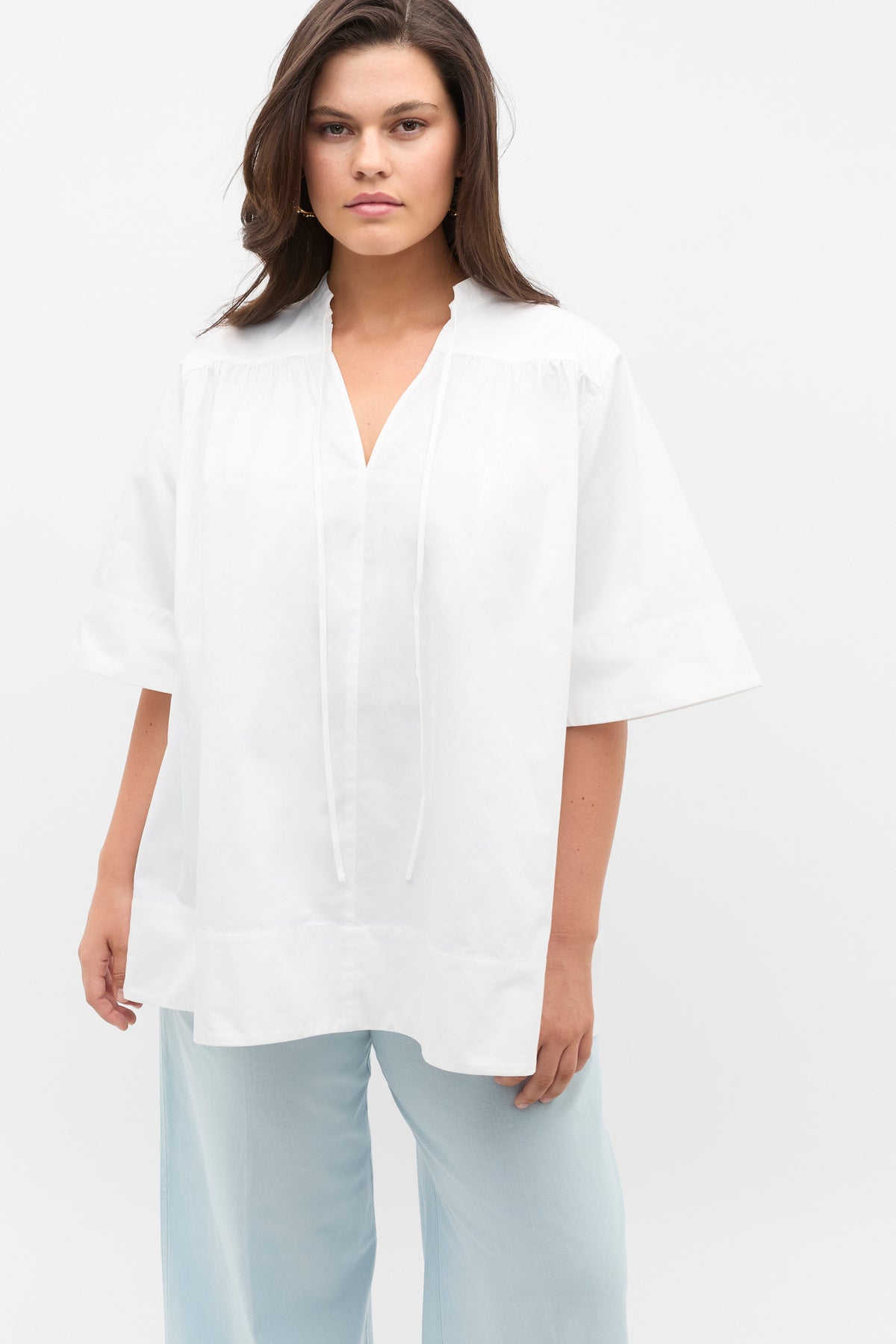 Cotton Poplin Swing Tunic