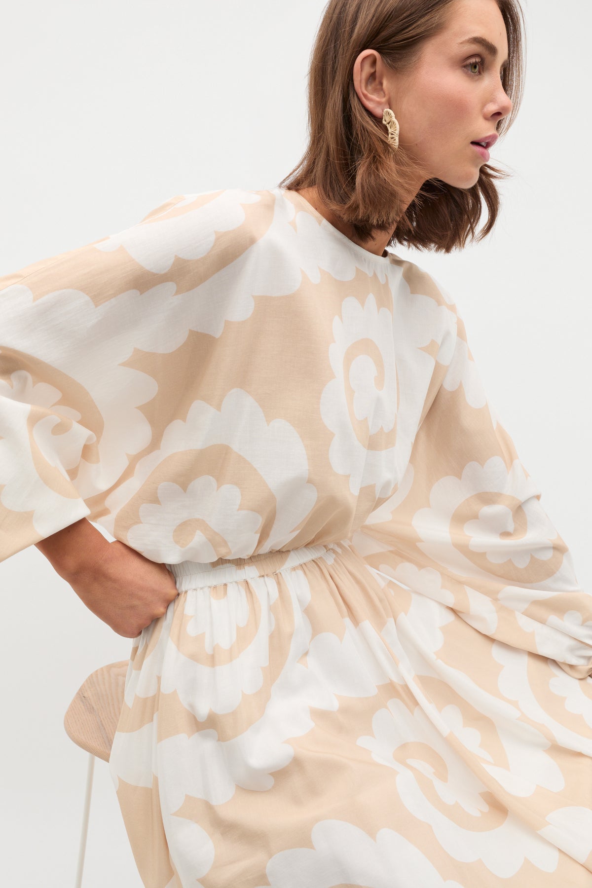 Retro Swirl Blouse