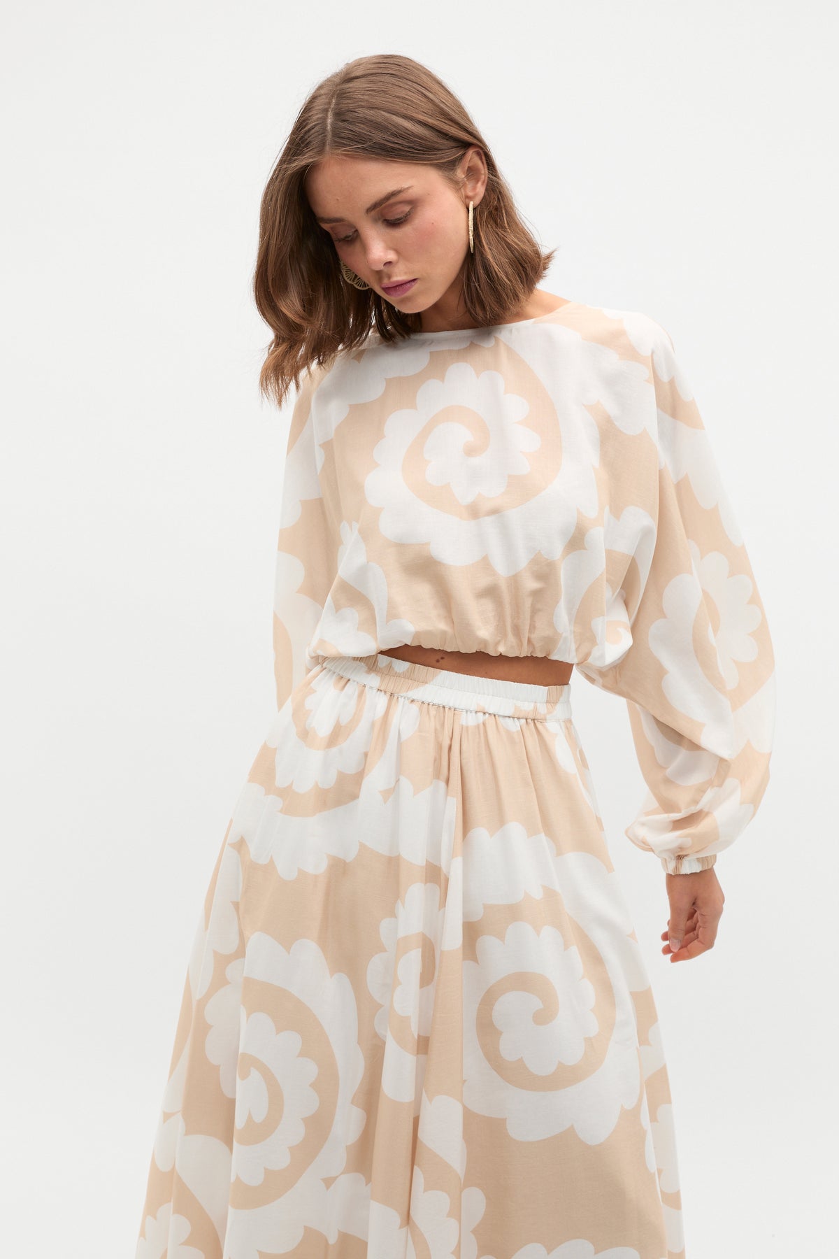 Retro Swirl Blouse