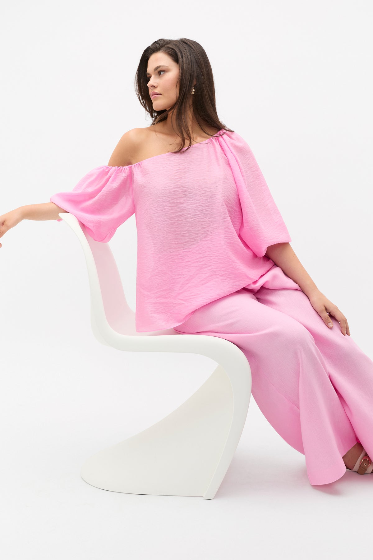 Asymmetric Blouson Top