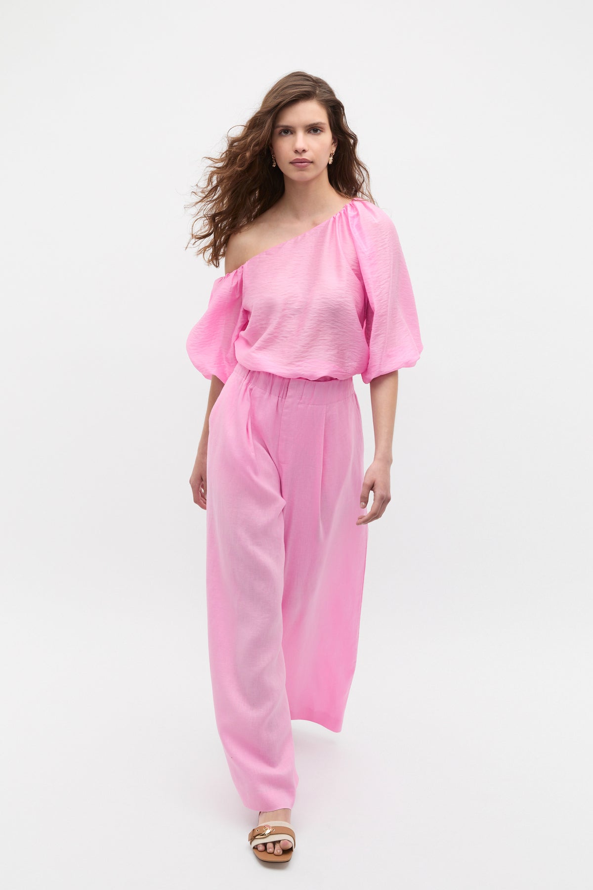 Asymmetric Blouson Top