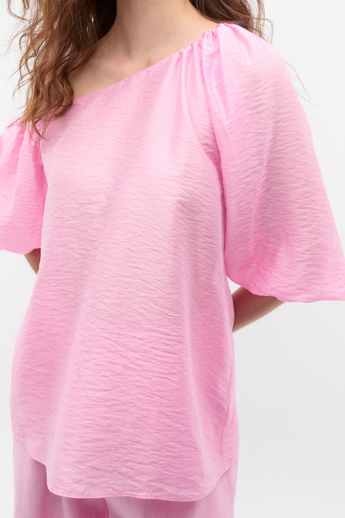Asymmetric Blouson Top