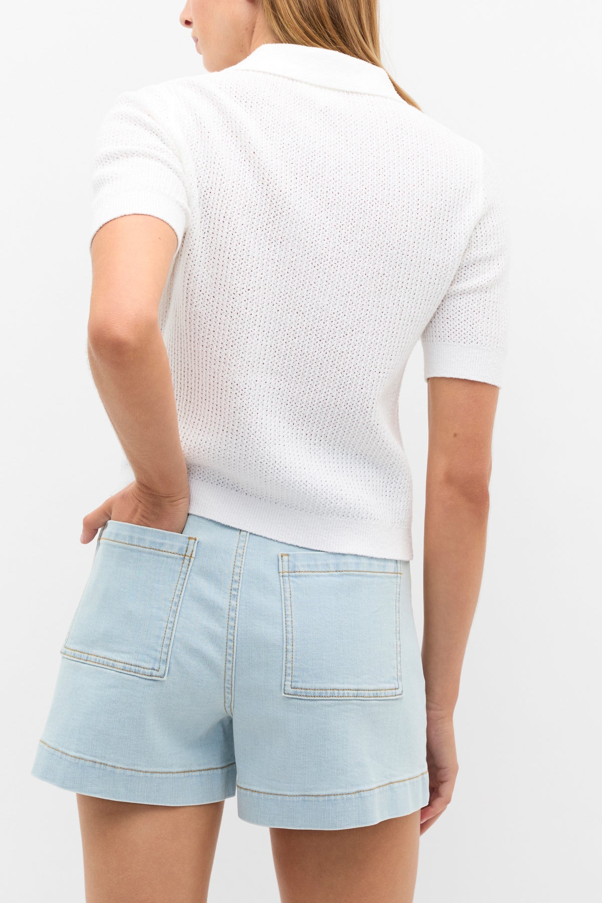 Textured Polo Knit