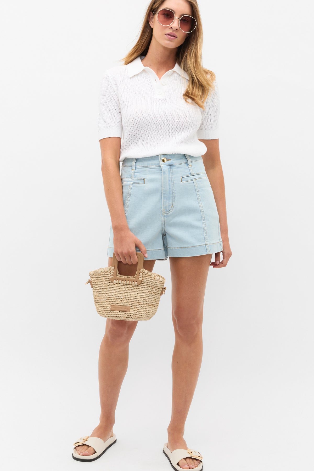 Textured Polo Knit