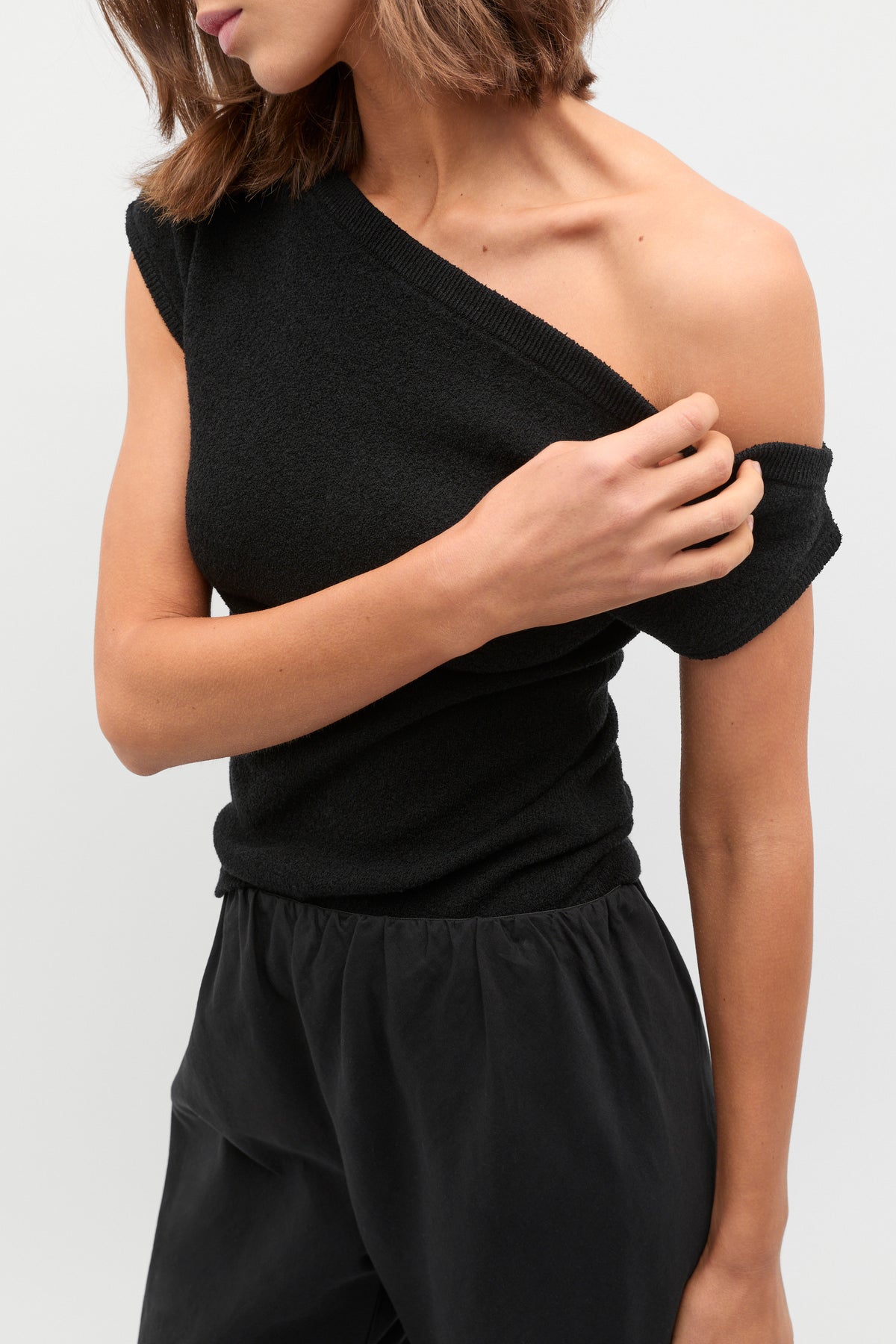 Drape Shoulder Knit