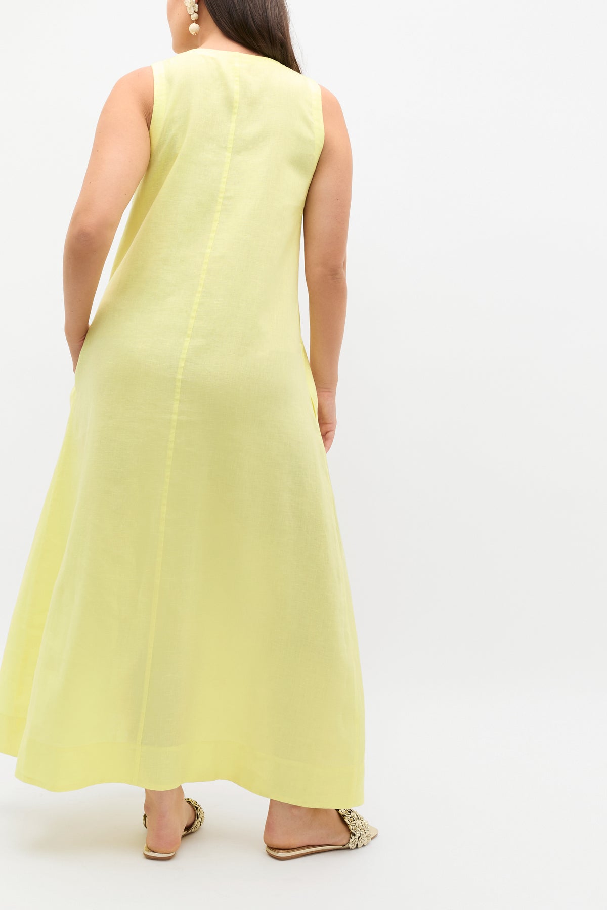 Linen Swing Maxi Dress