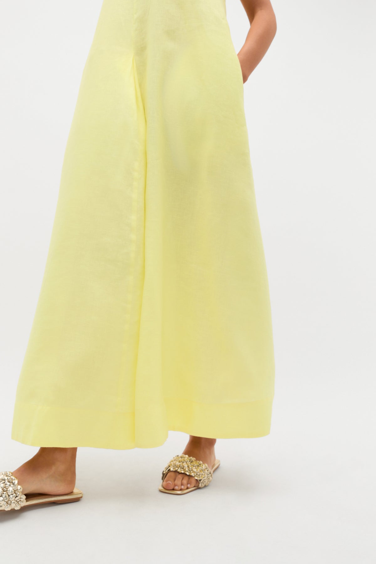 Linen Swing Maxi Dress