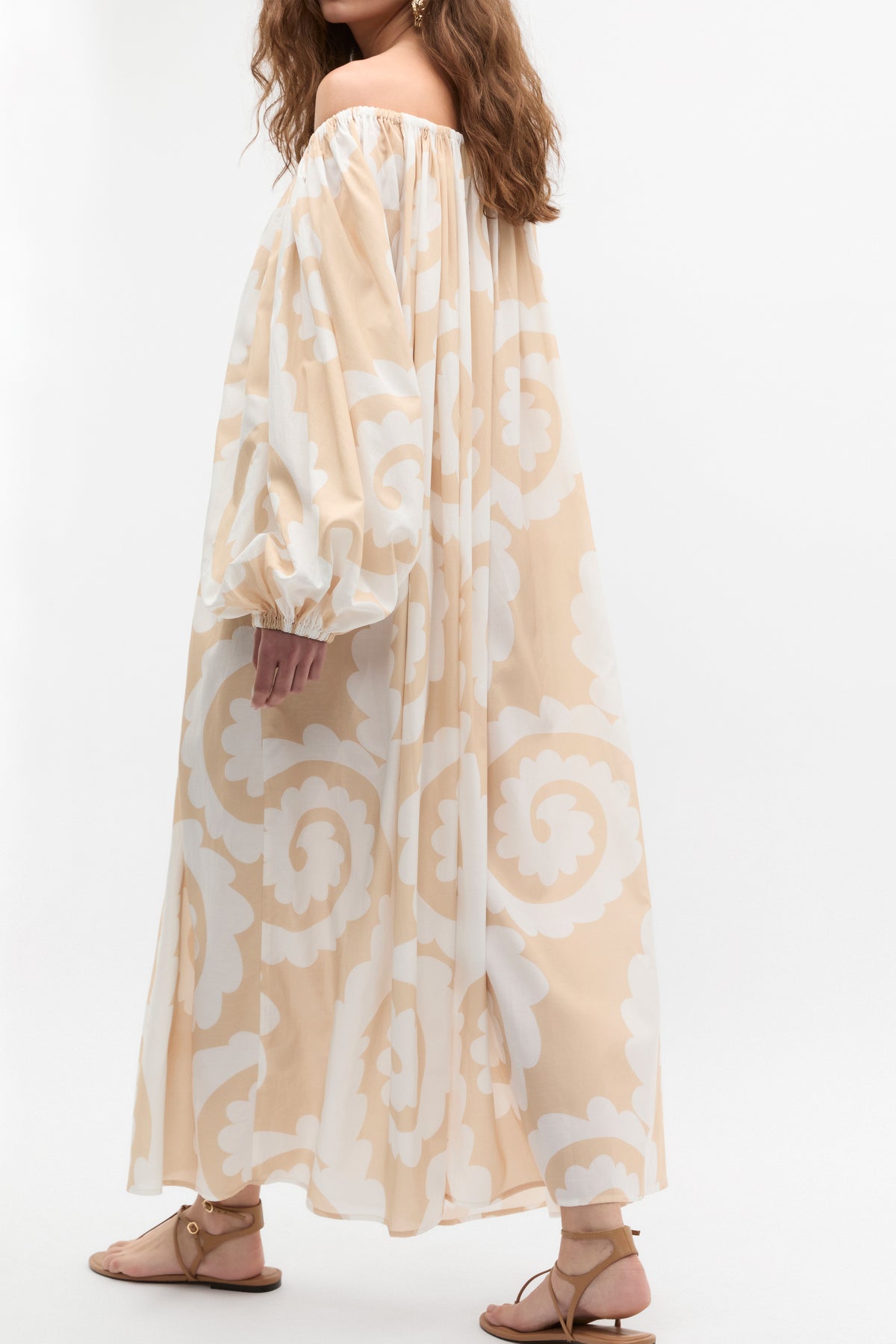 Retro Swirl Maxi Dress