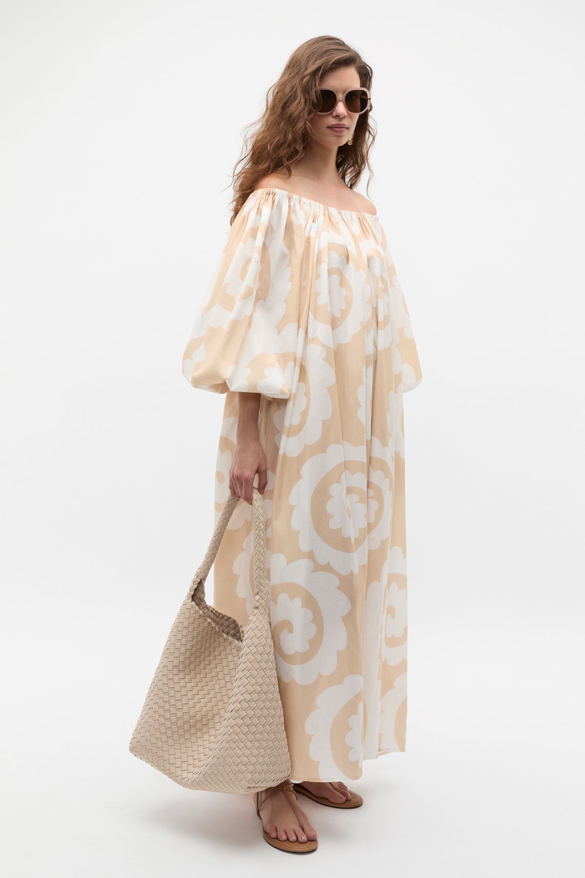Retro Swirl Maxi Dress