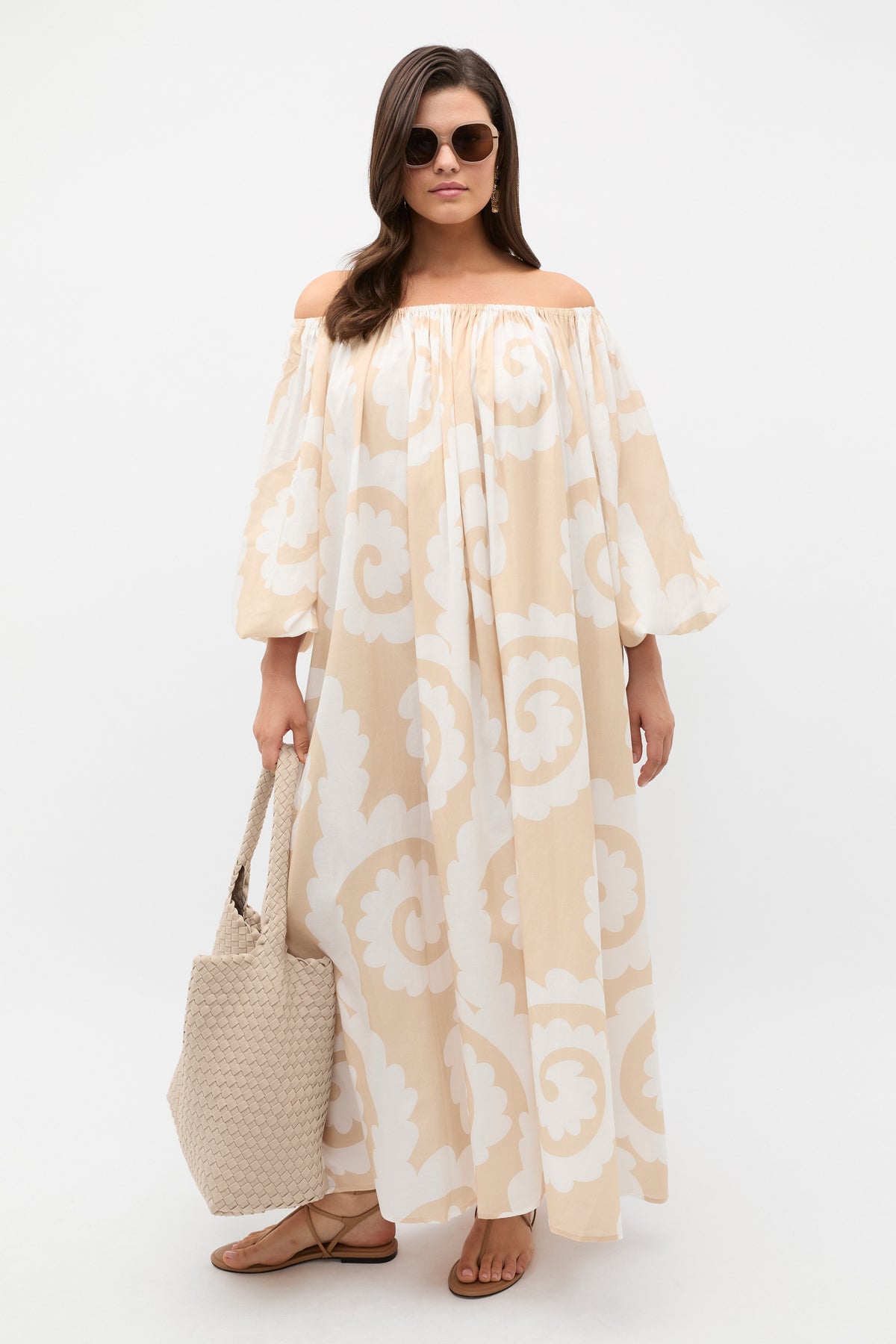 Retro Swirl Maxi Dress