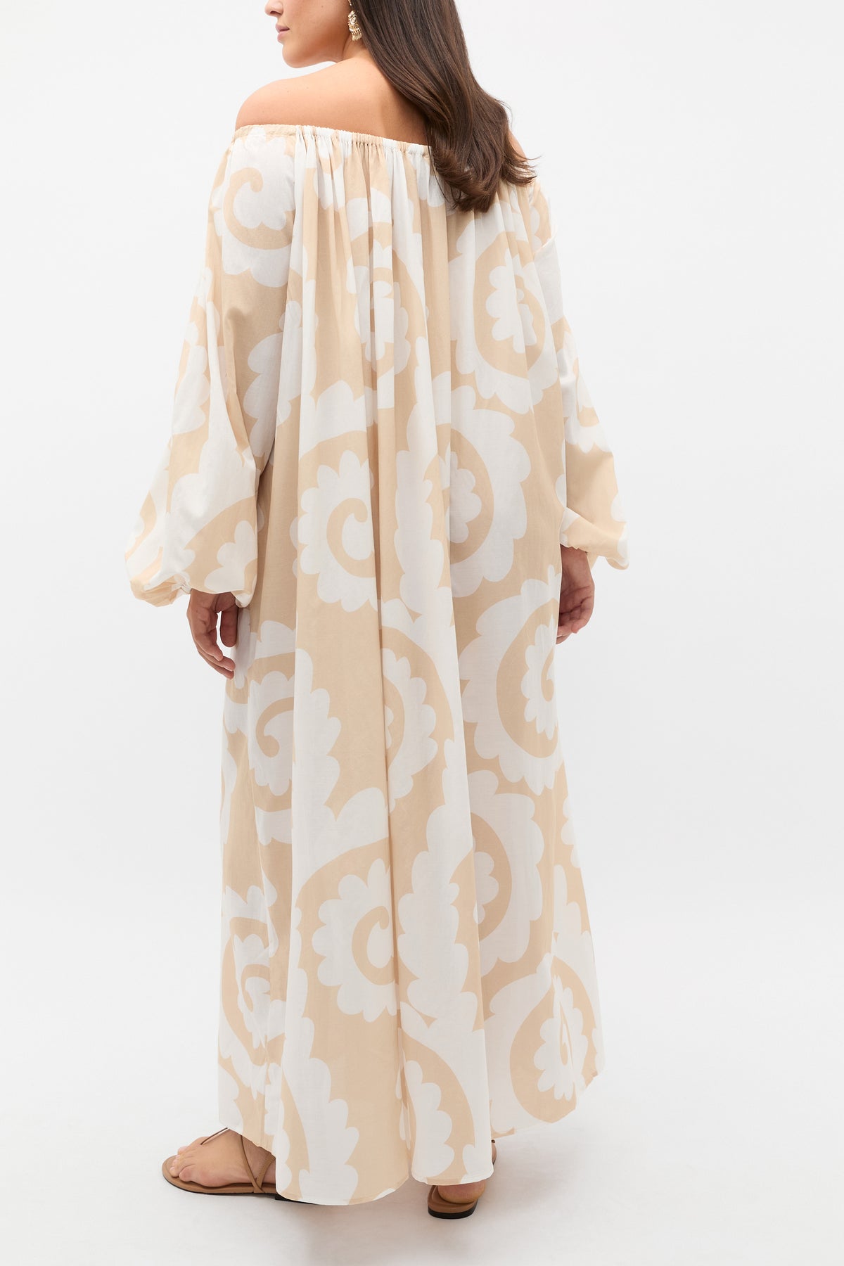 Retro Swirl Maxi Dress