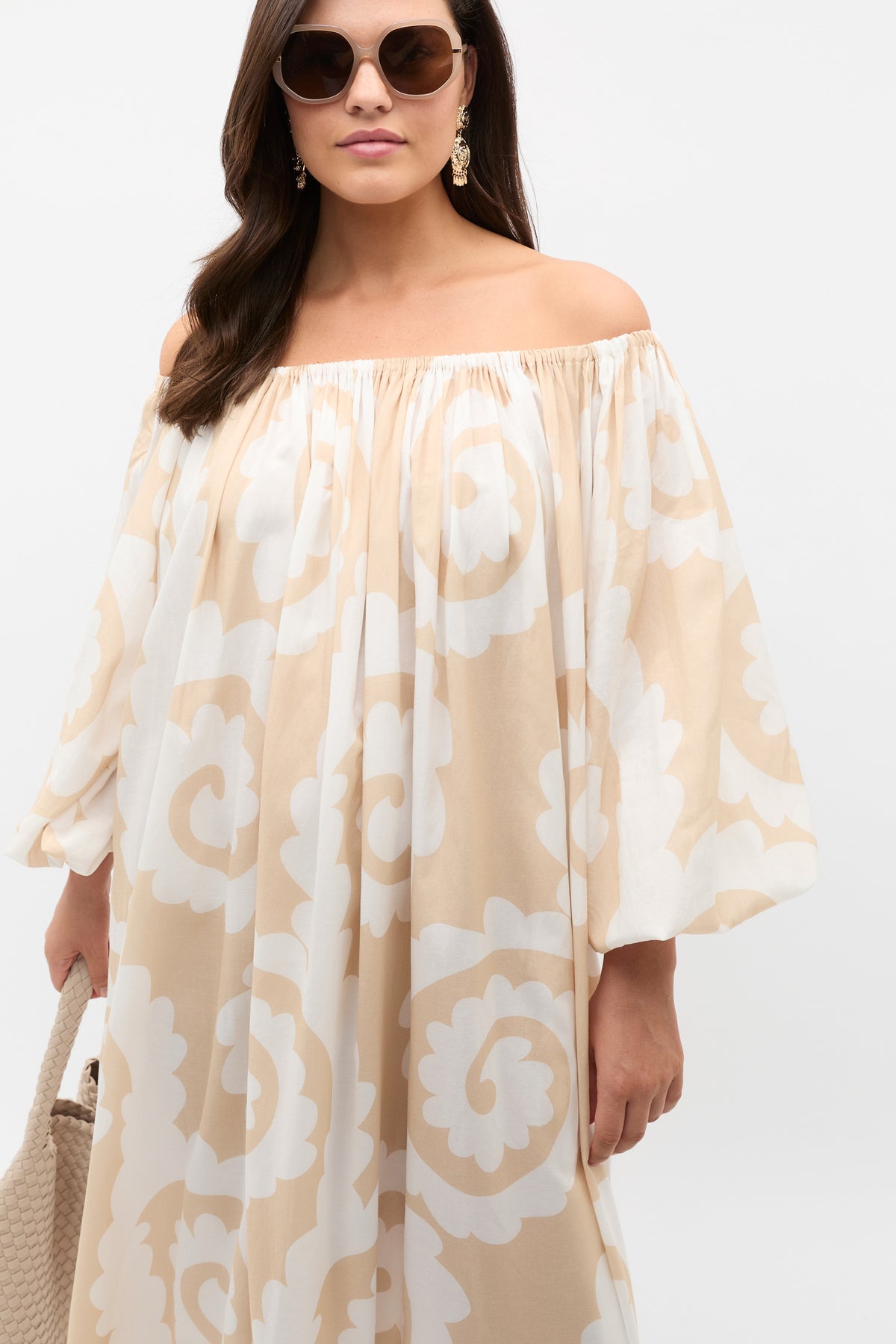 Retro Swirl Maxi Dress