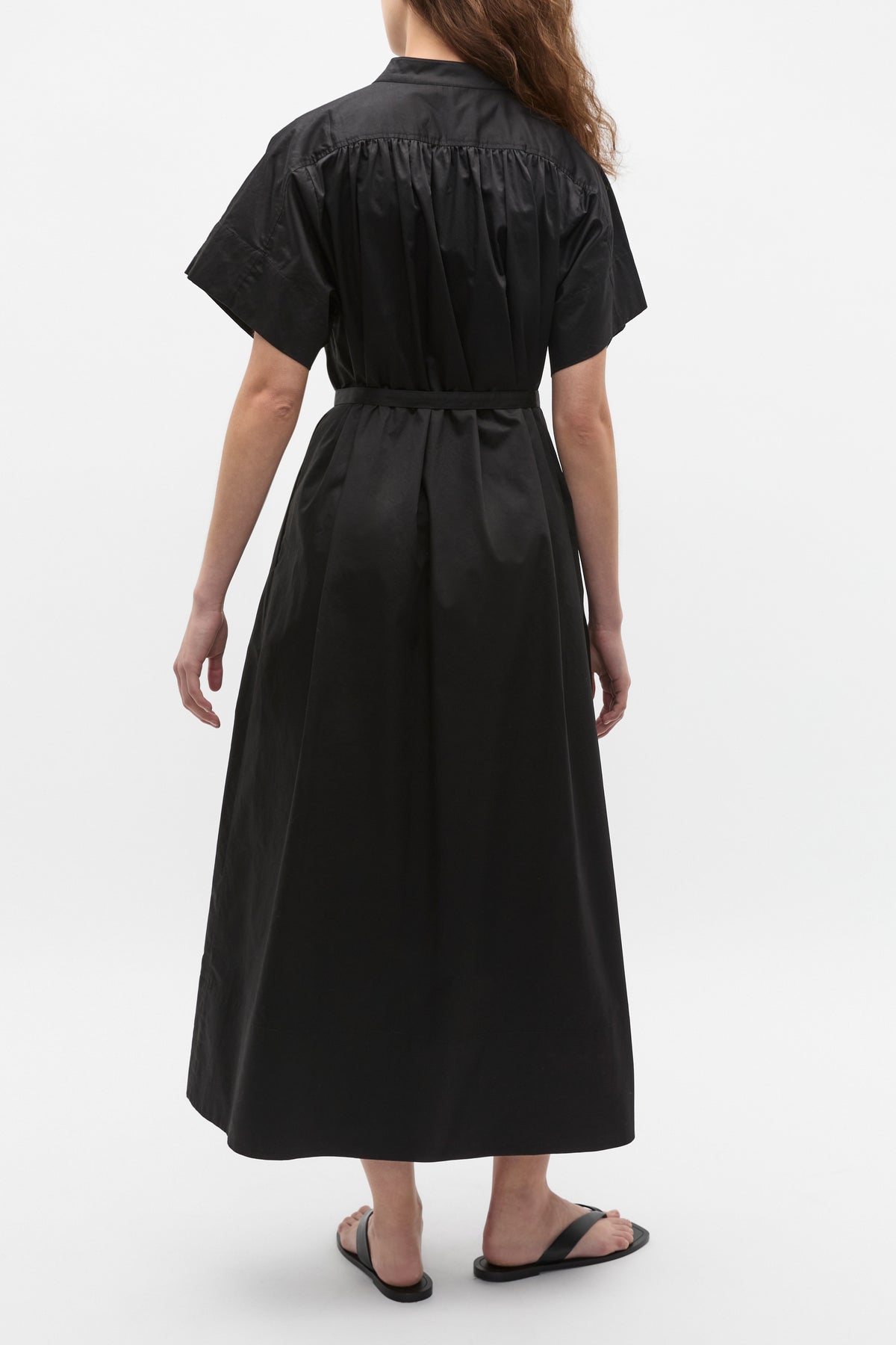 Poplin Voluminous Maxi Dress