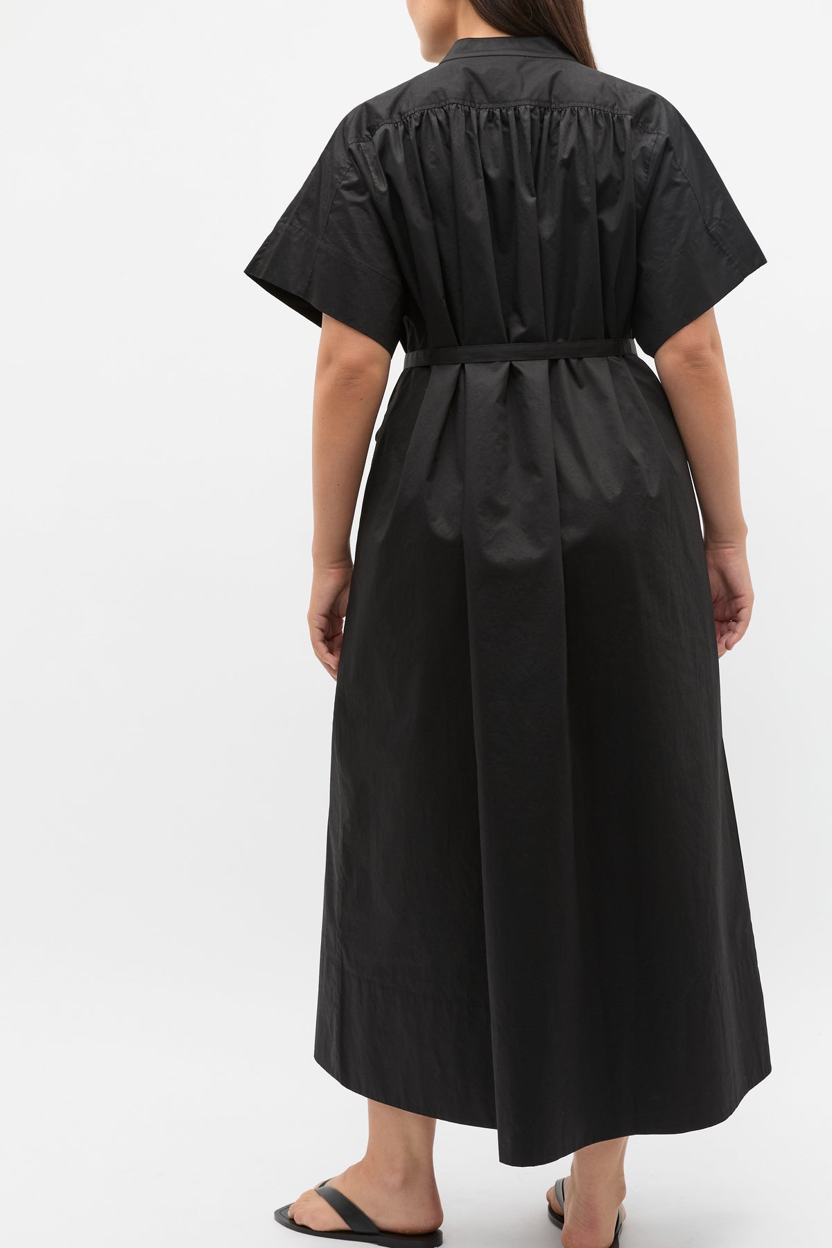 Poplin Voluminous Maxi Dress
