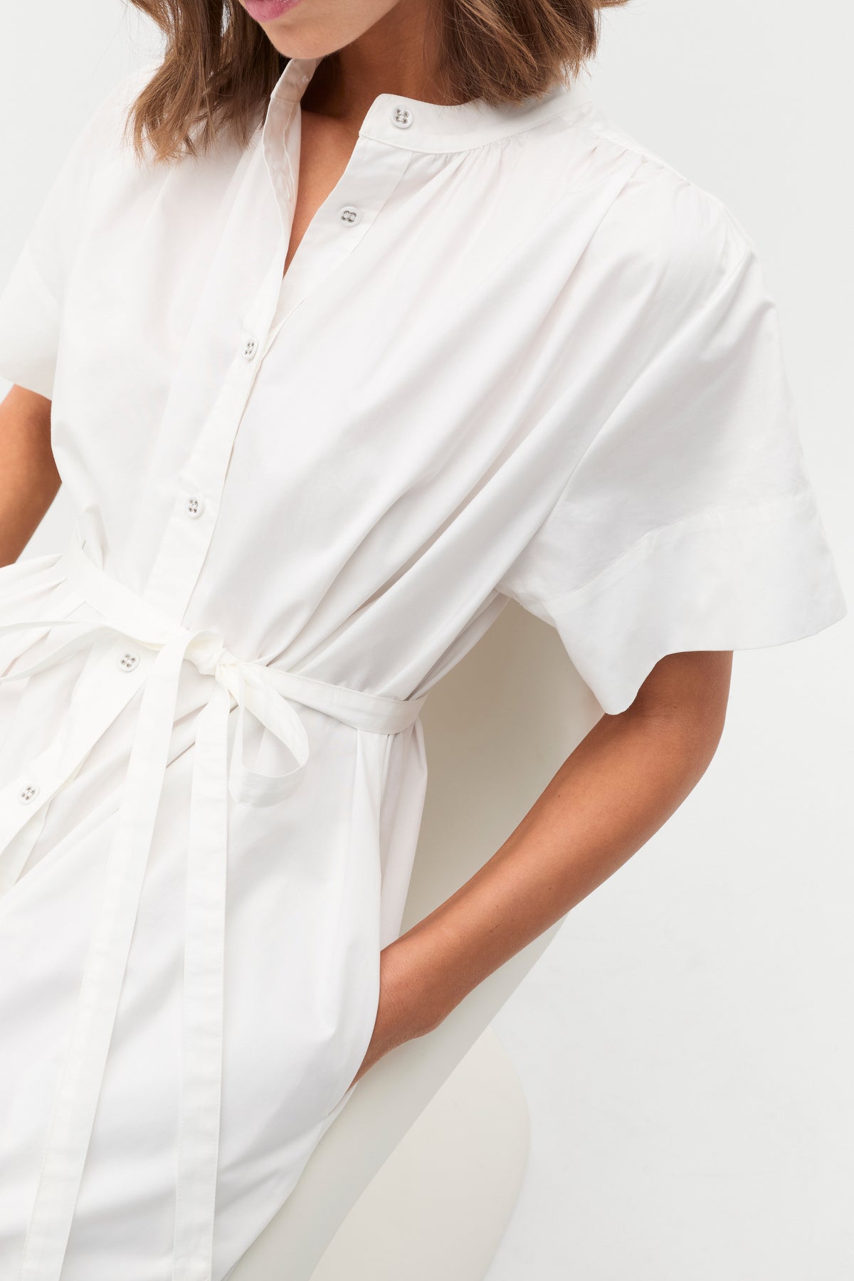 Poplin Voluminous Maxi Dress