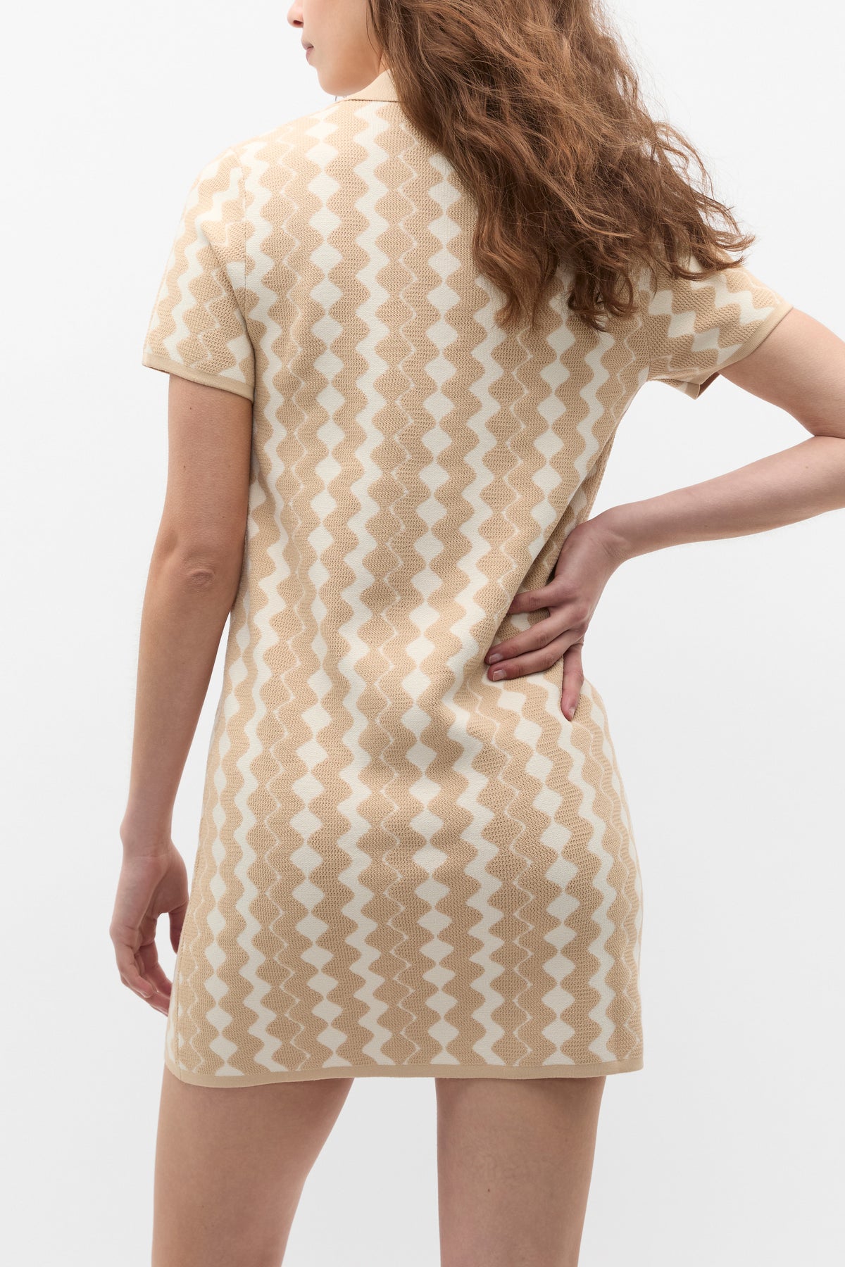 Jacquard Knit Mini Dress