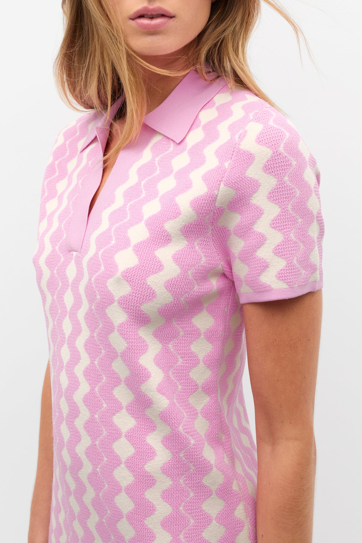 Jacquard Knit Mini Dress