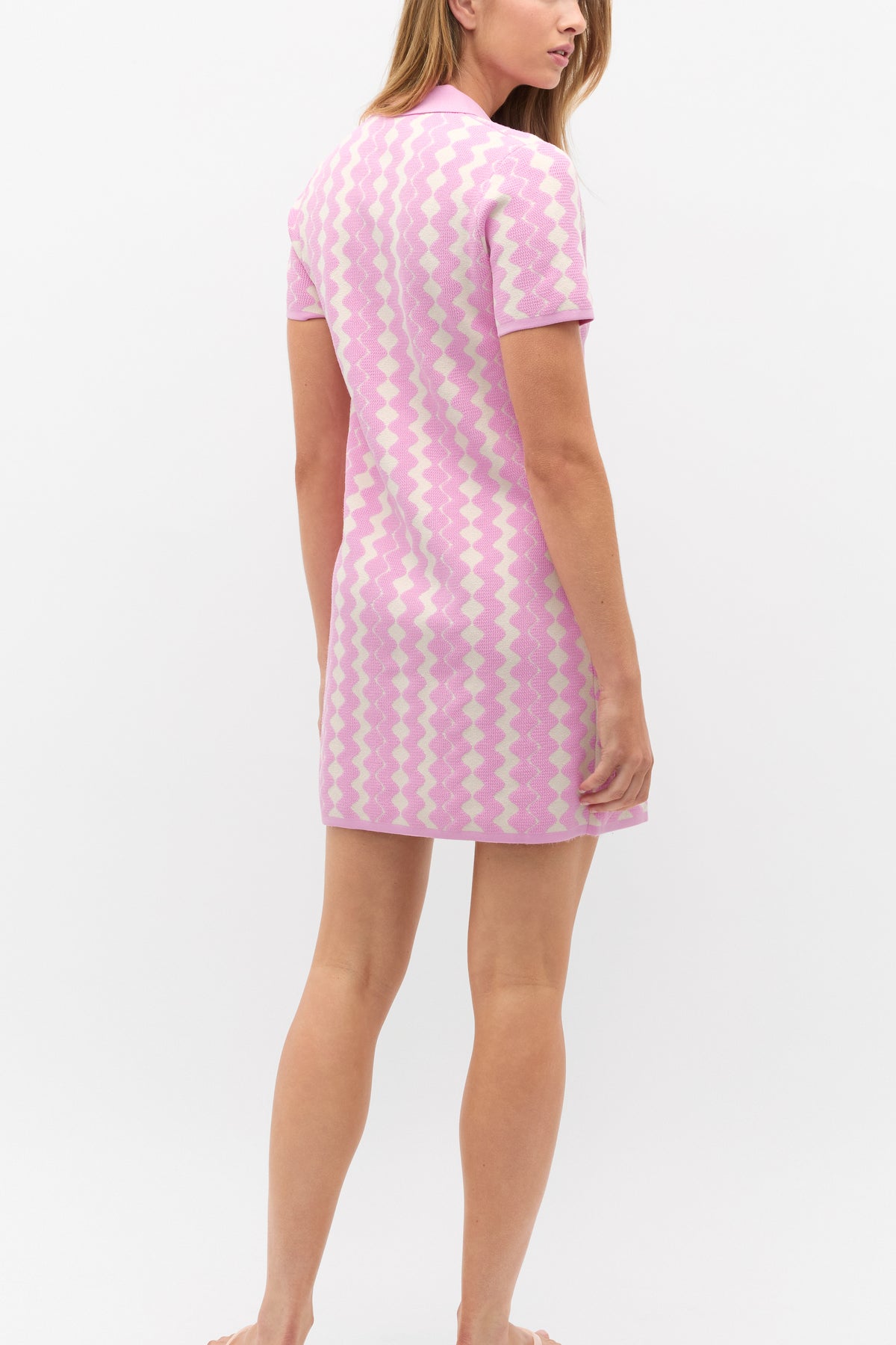 Jacquard Knit Mini Dress