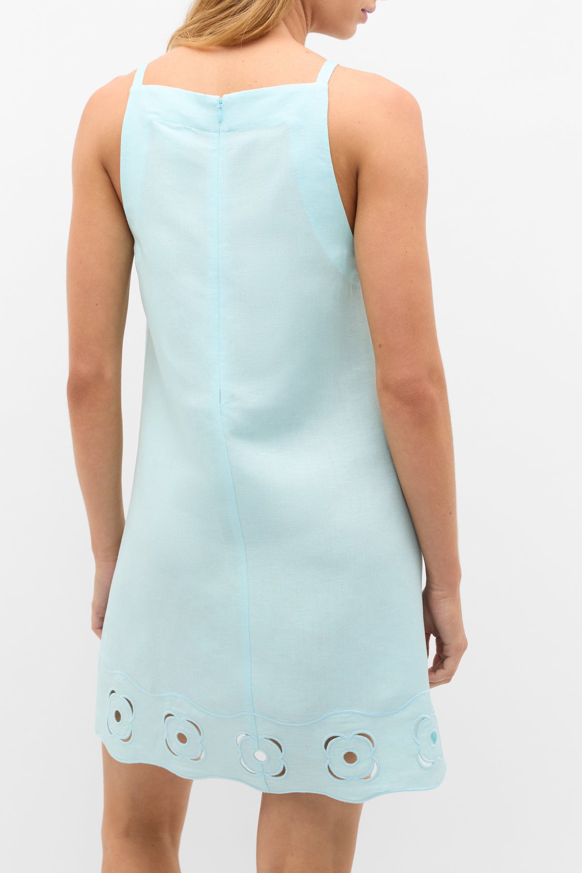 Retro Embroidered Mini Dress