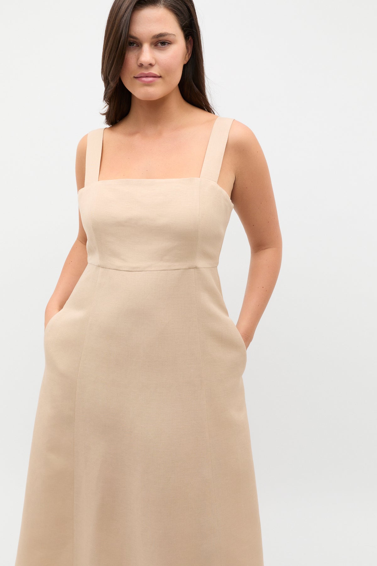 Retro Embroidered Midi Dress