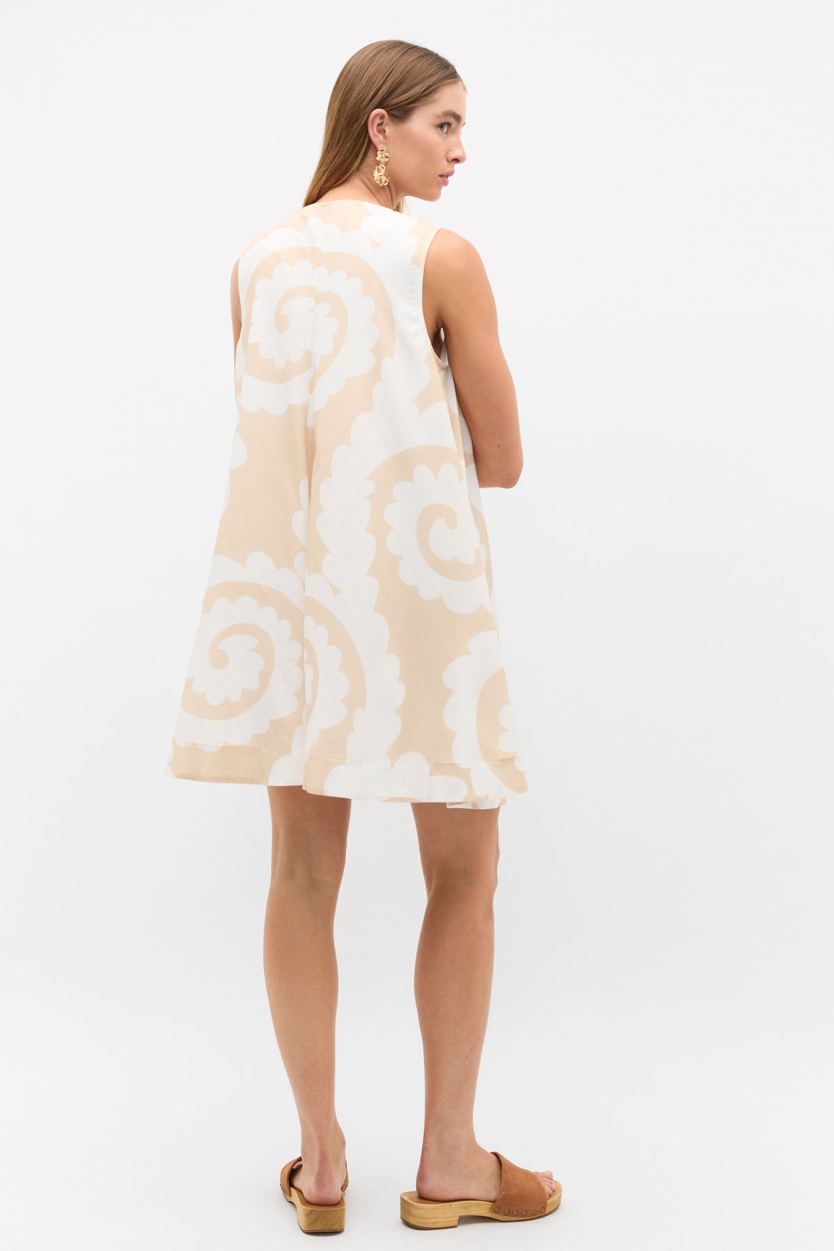 Retro Swirl Mini Dress