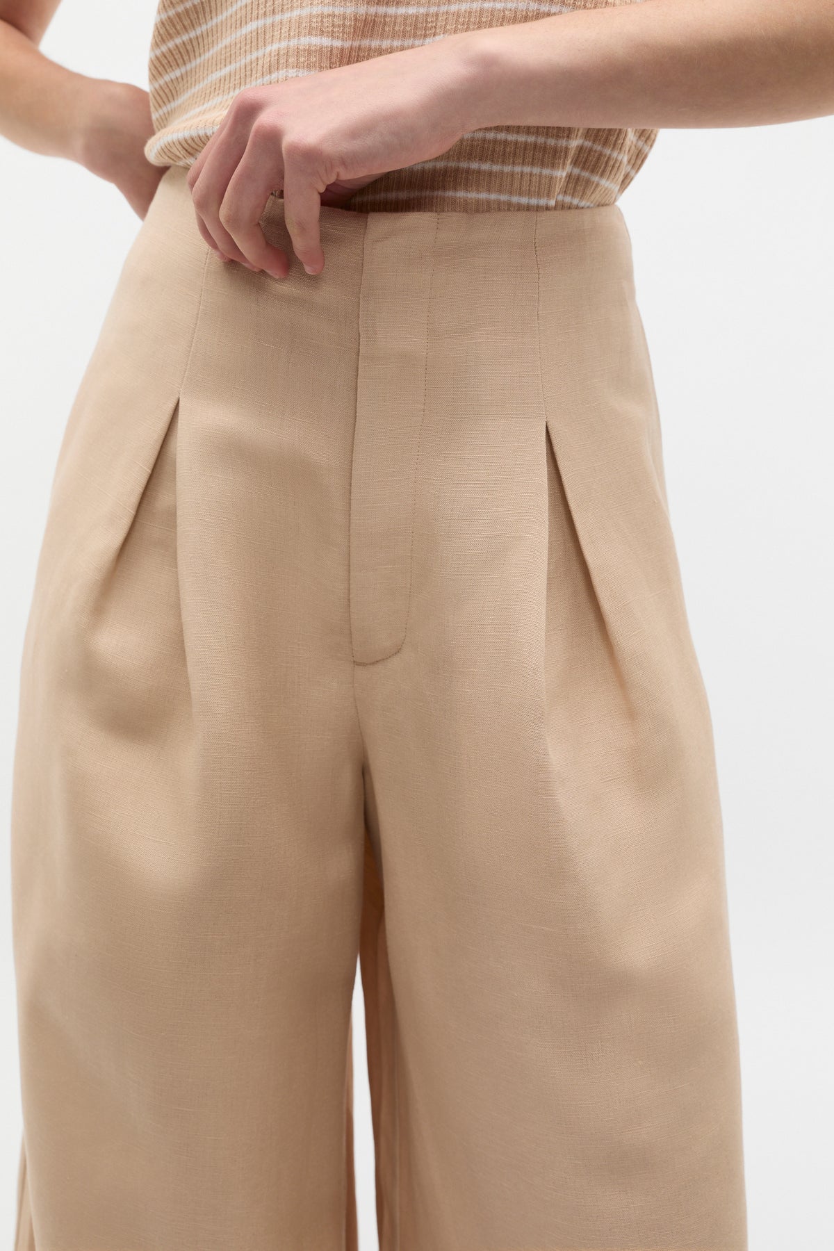 Statement Pleat Front Pant