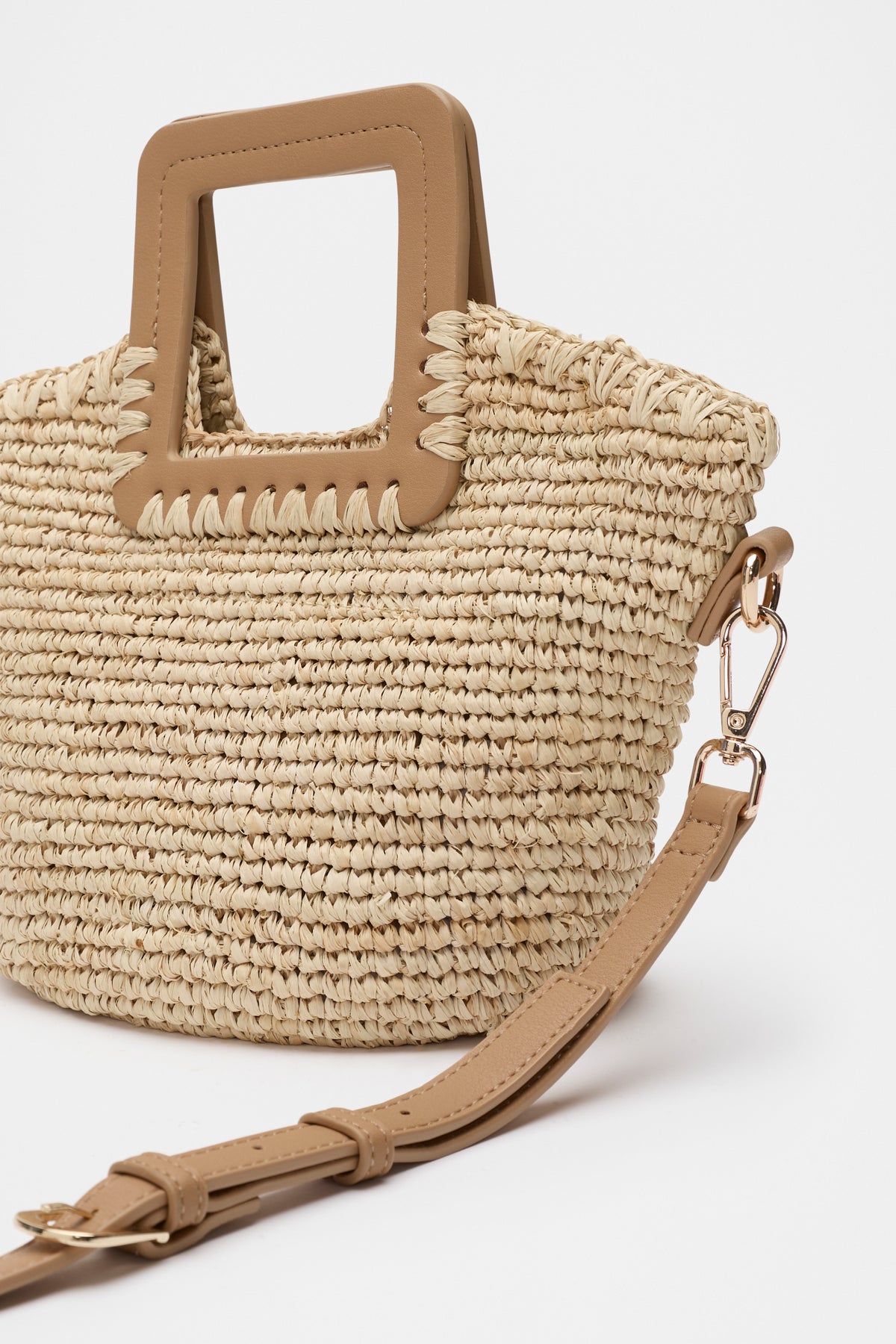 Mini Raffia Crossbody Bag