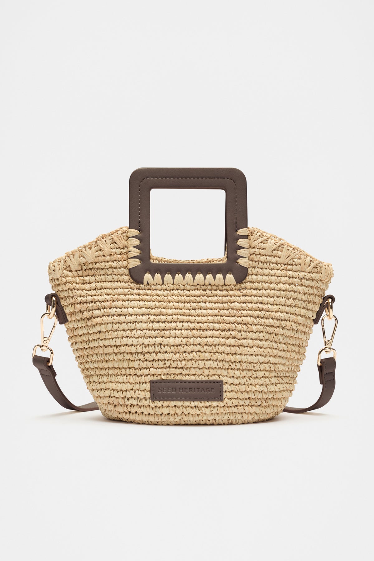 Mini Raffia Crossbody Bag