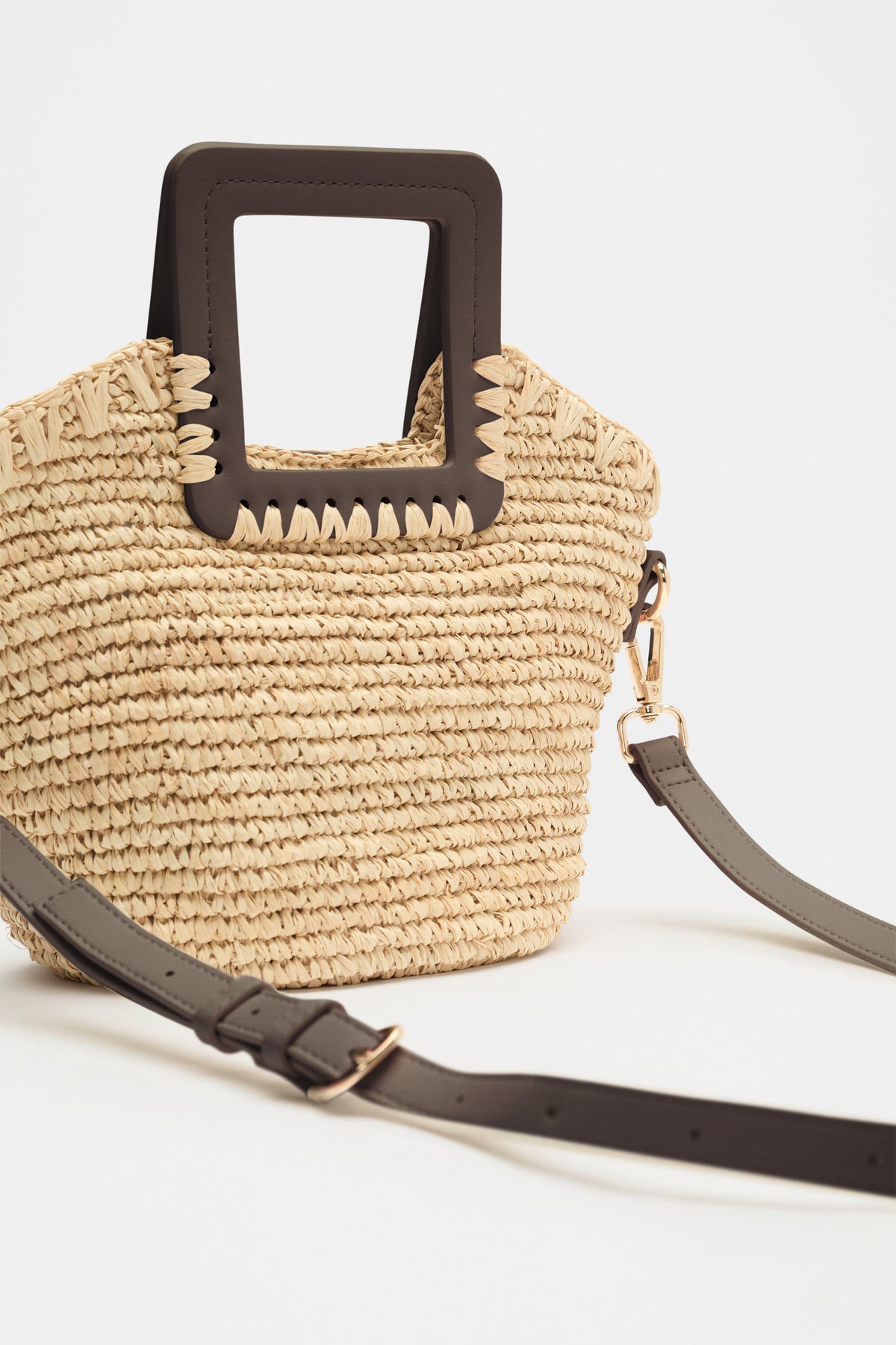 Mini Raffia Crossbody Bag