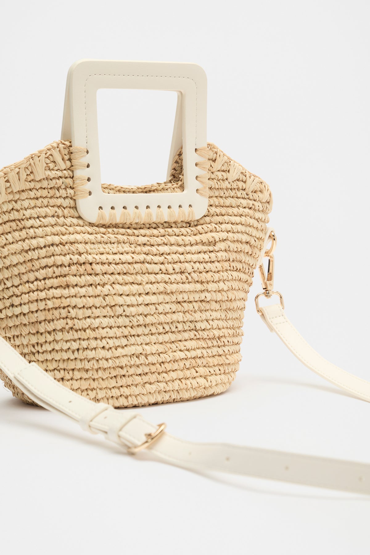 Mini Raffia Crossbody Bag