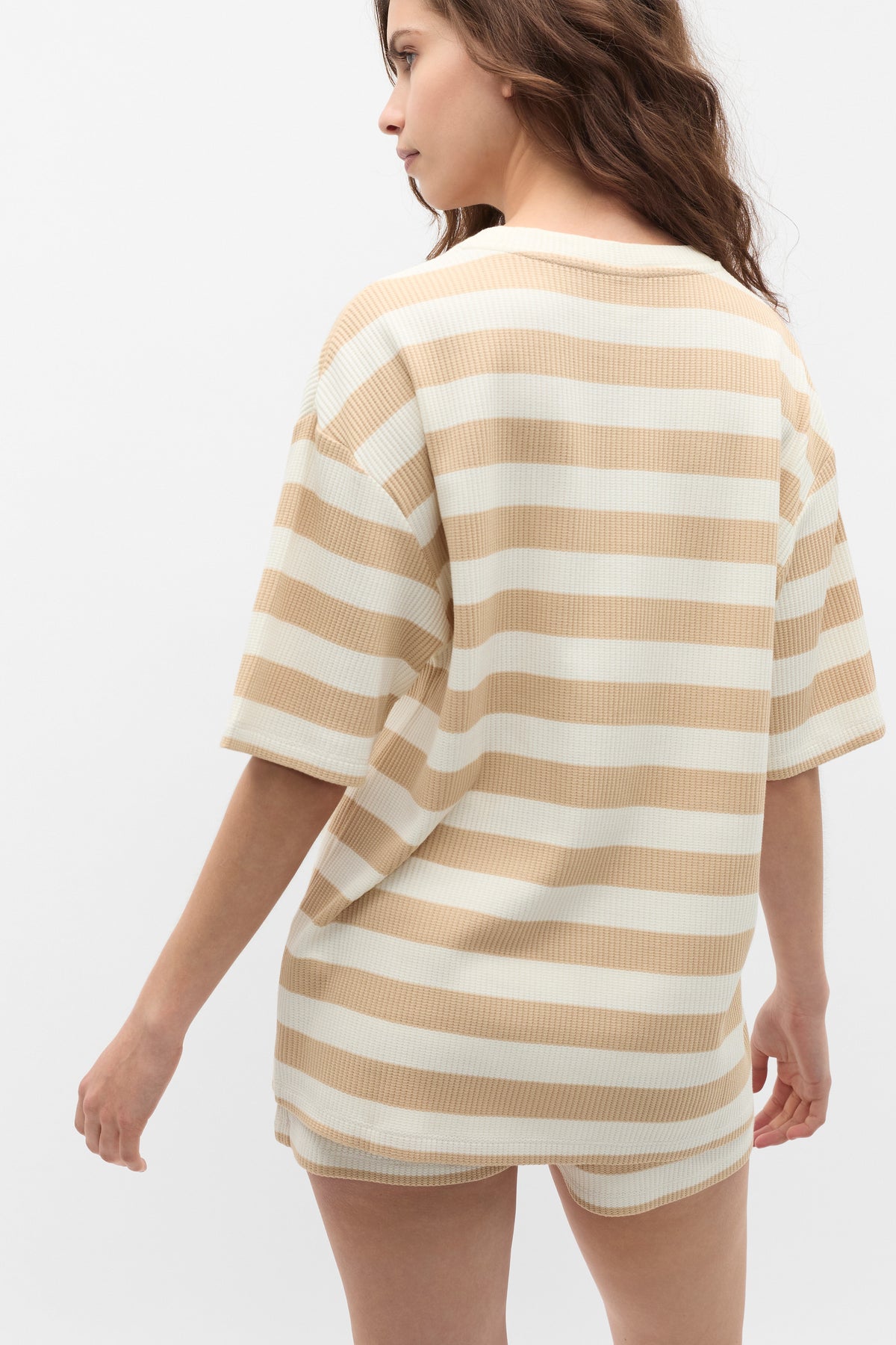 Stripe T-shirt and Short PJ Set