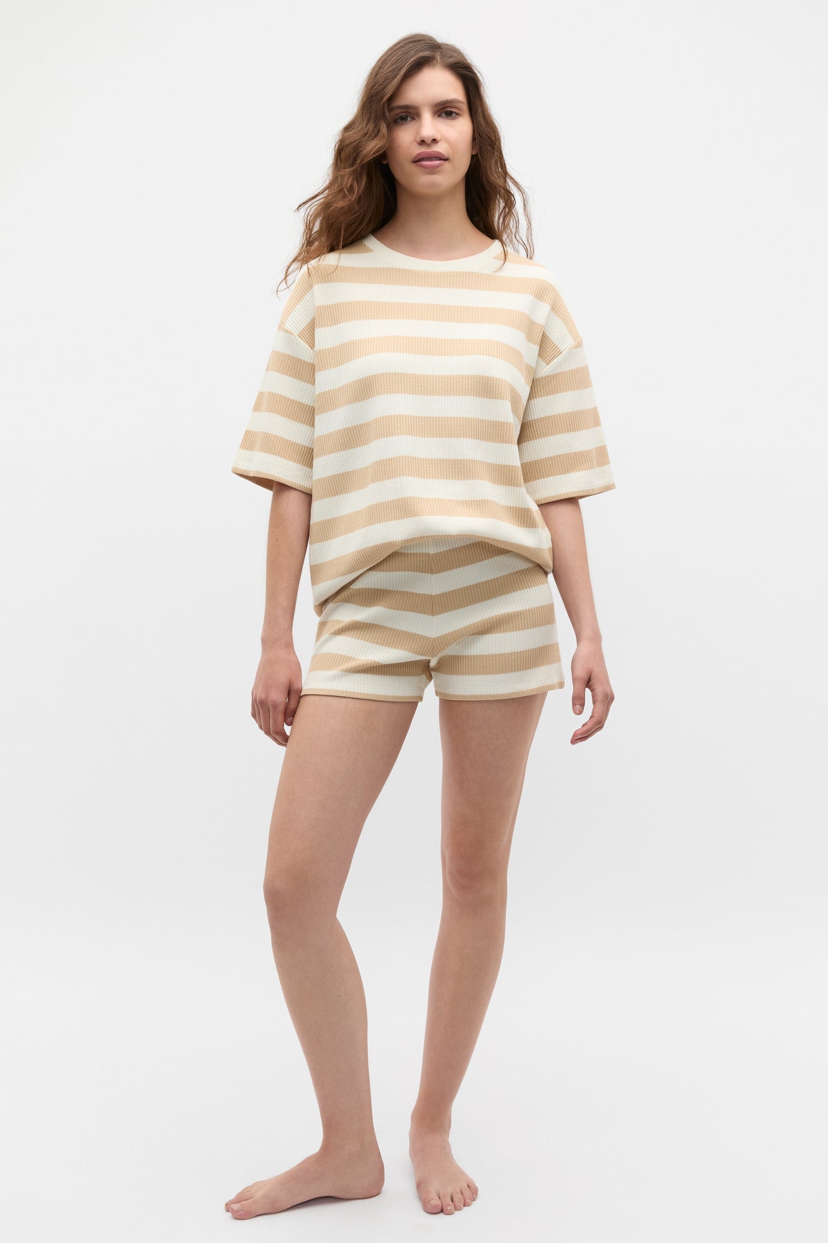 Stripe T-shirt and Short PJ Set