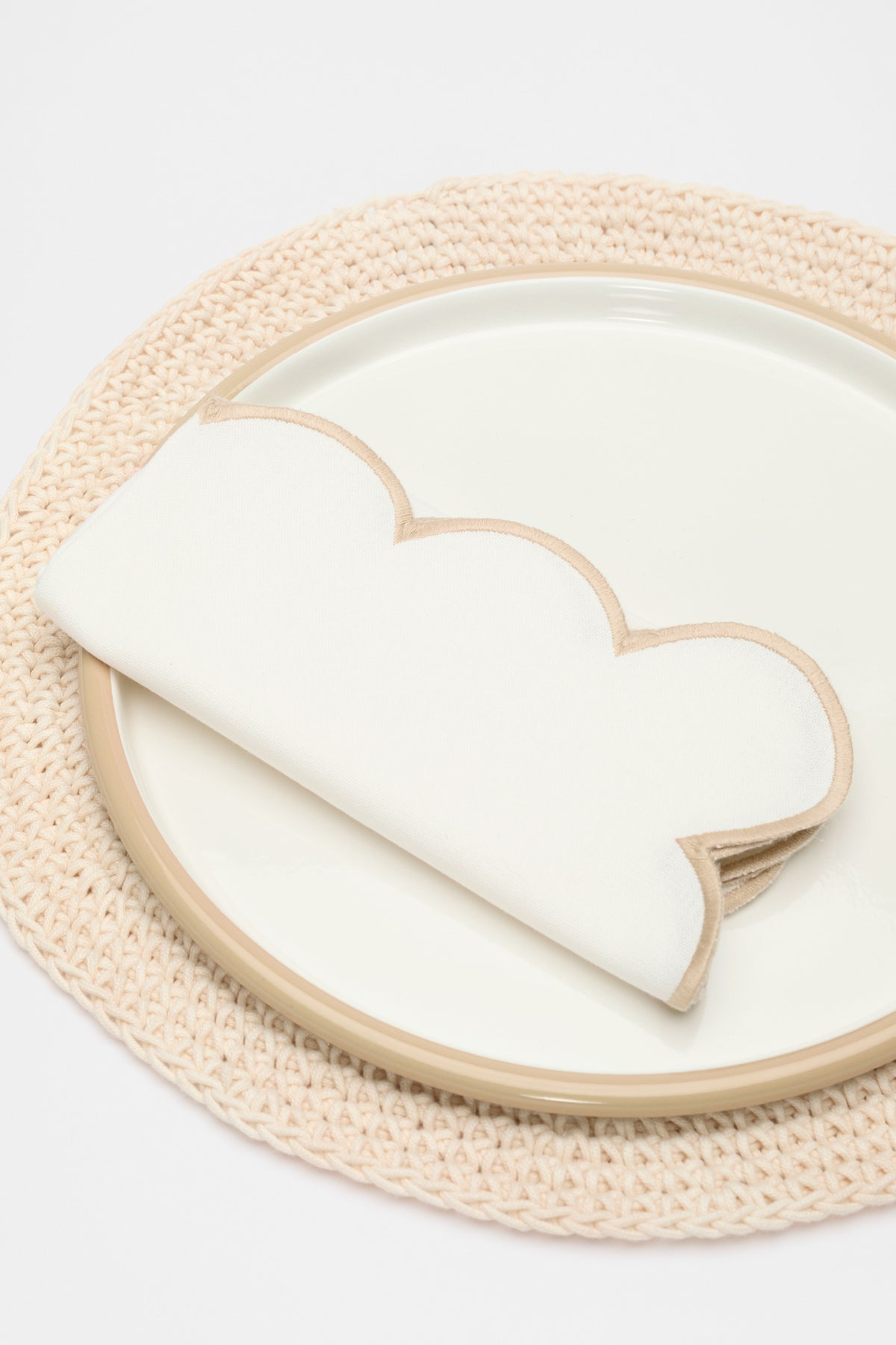 Alyra Scallop Napkin Set of 4