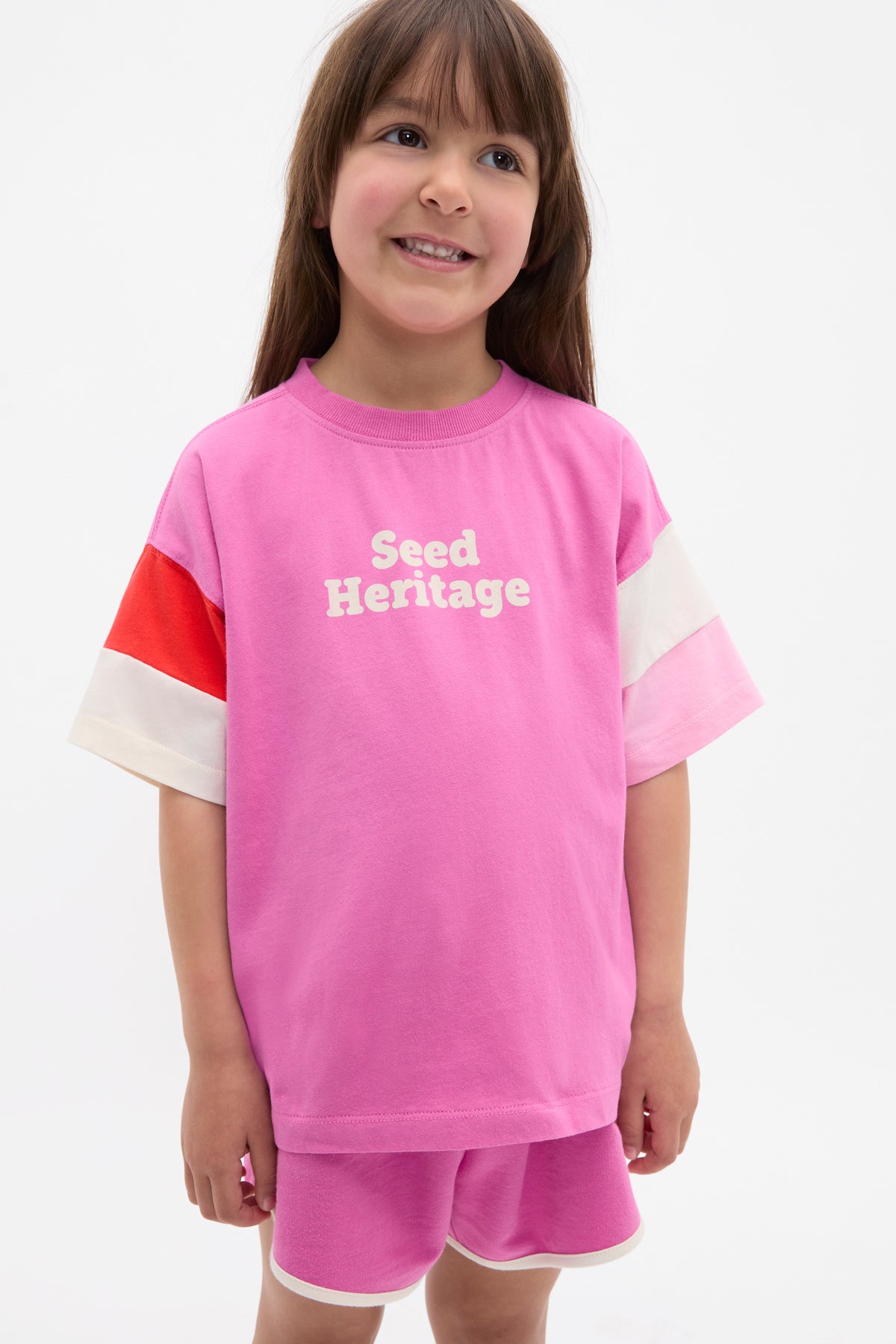 Panelled Retro Logo Tee