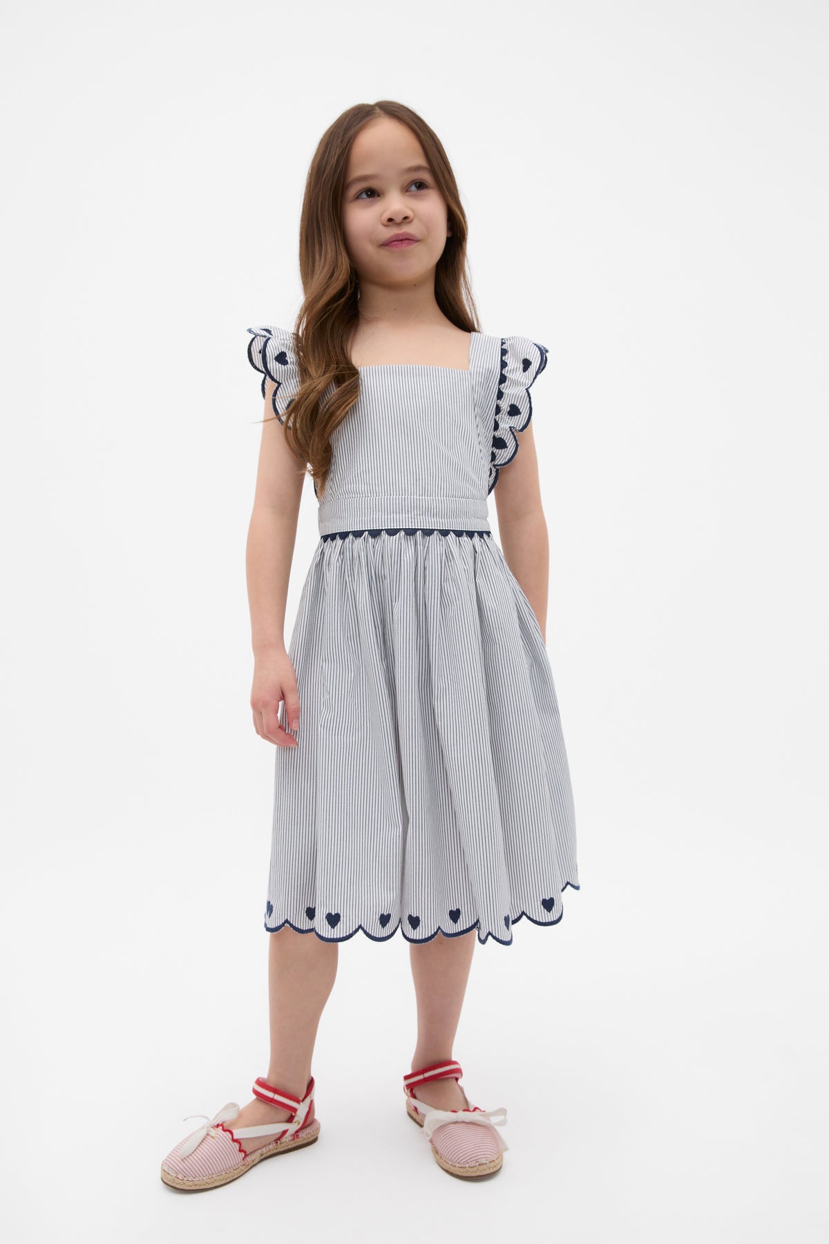 Scallop Stripe Dress