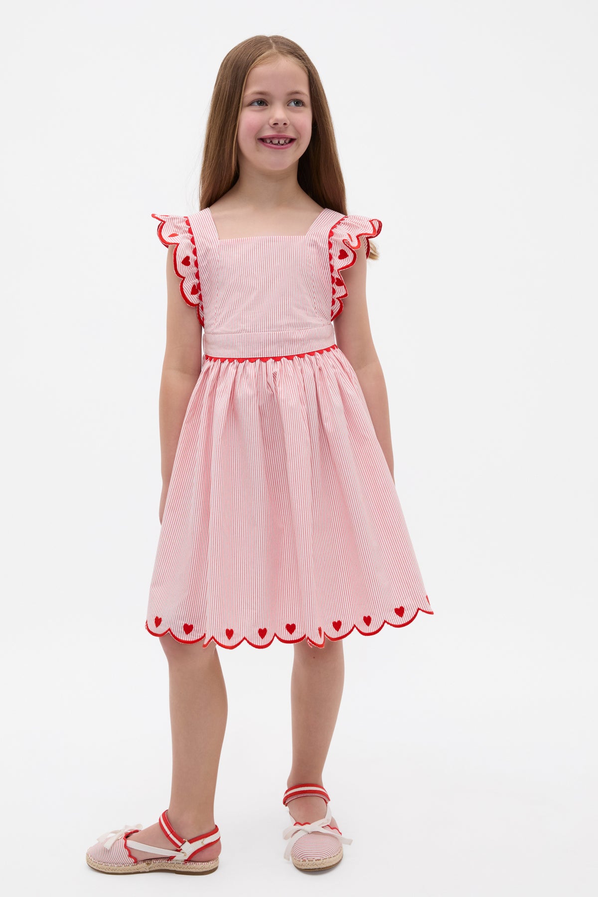 Scallop Stripe Dress