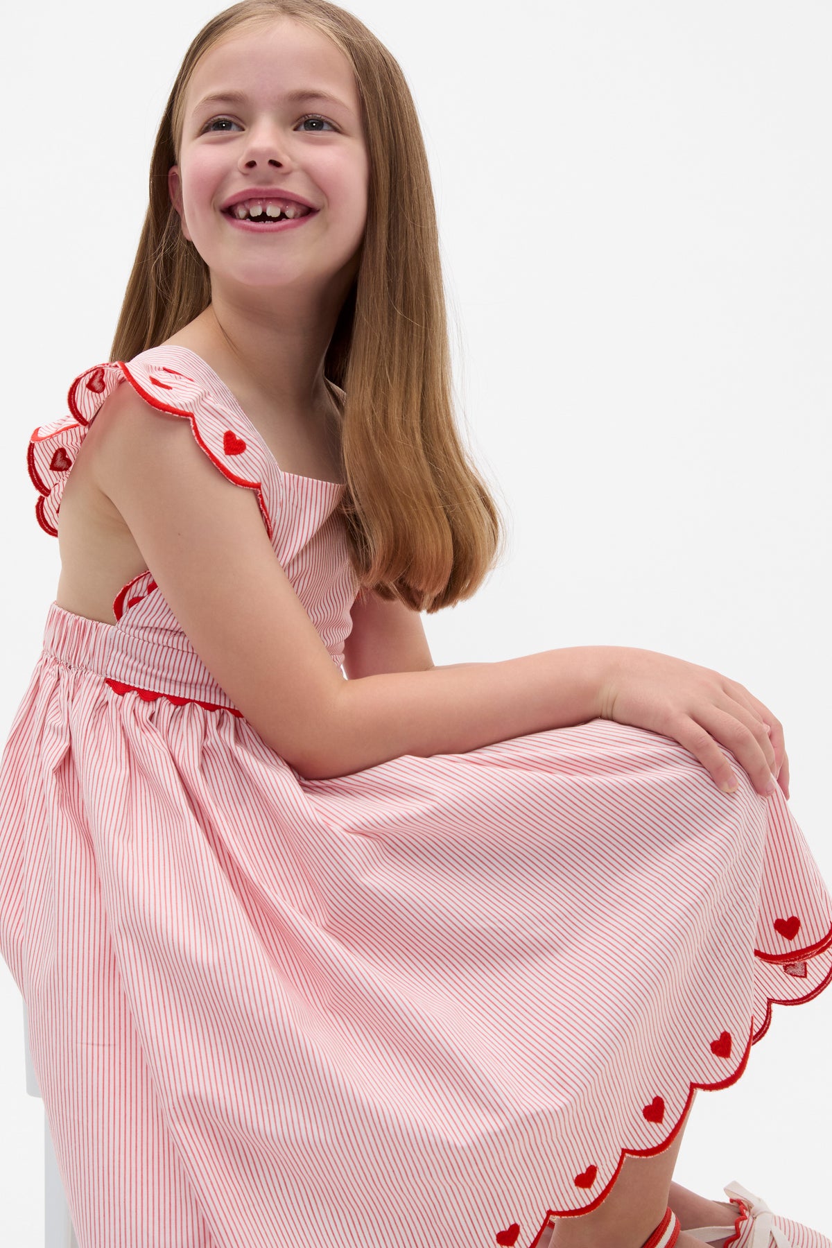 Scallop Stripe Dress