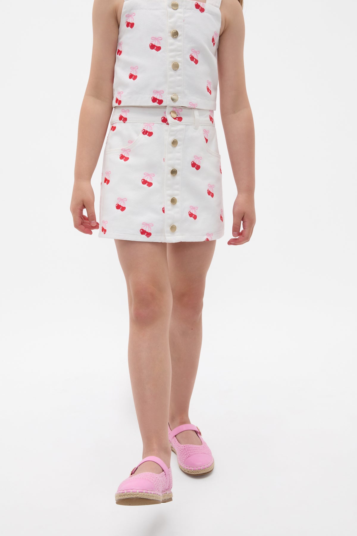 Heart Denim Skort