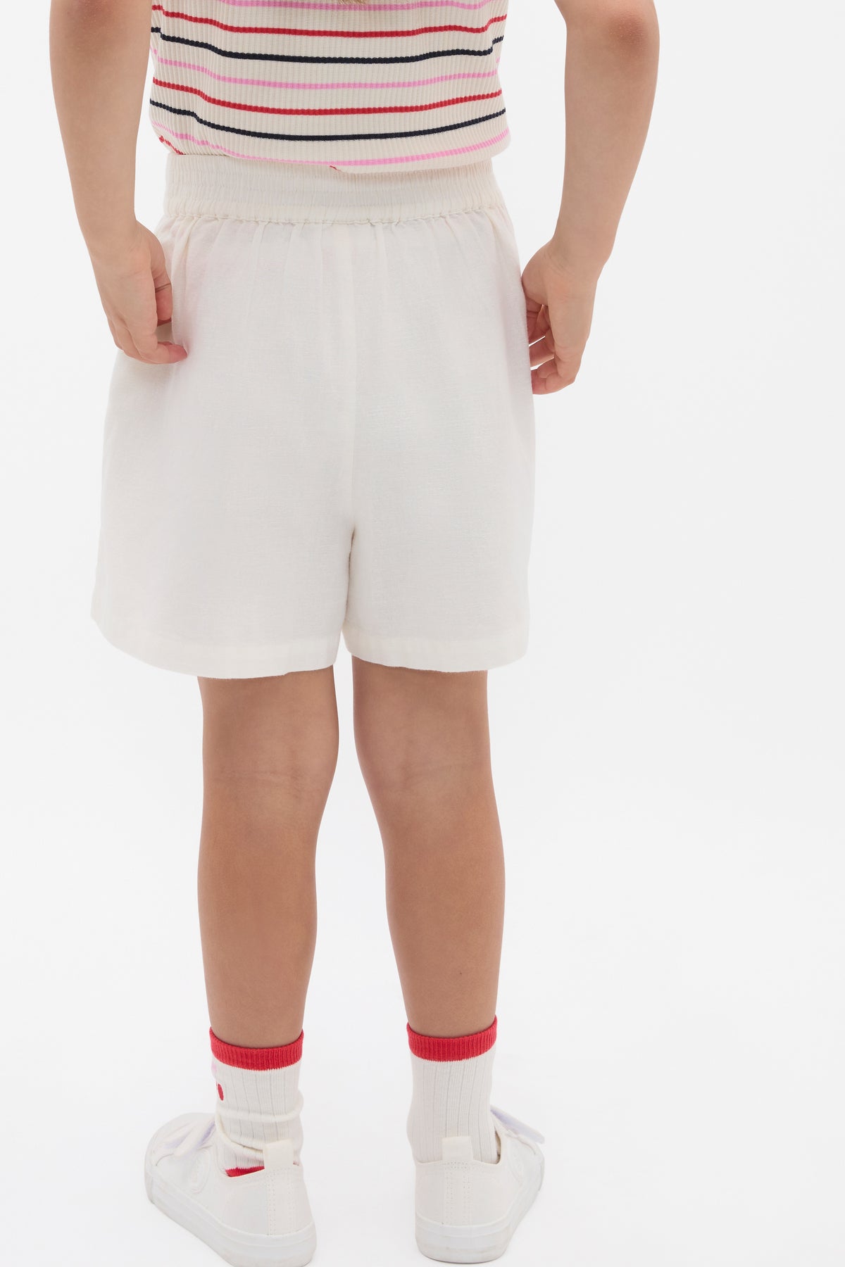Flat Front Button Short