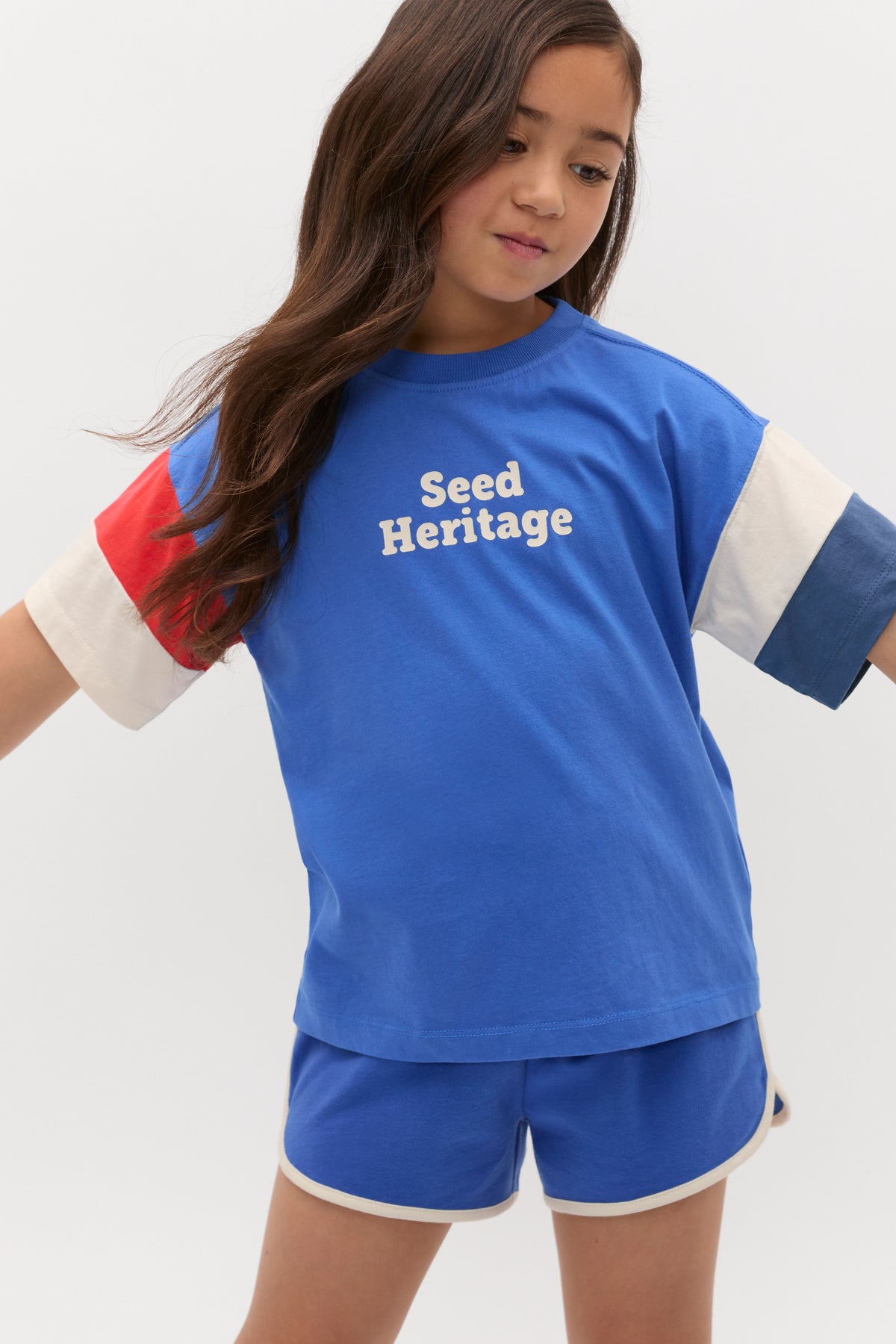 Panelled Retro Logo Tee