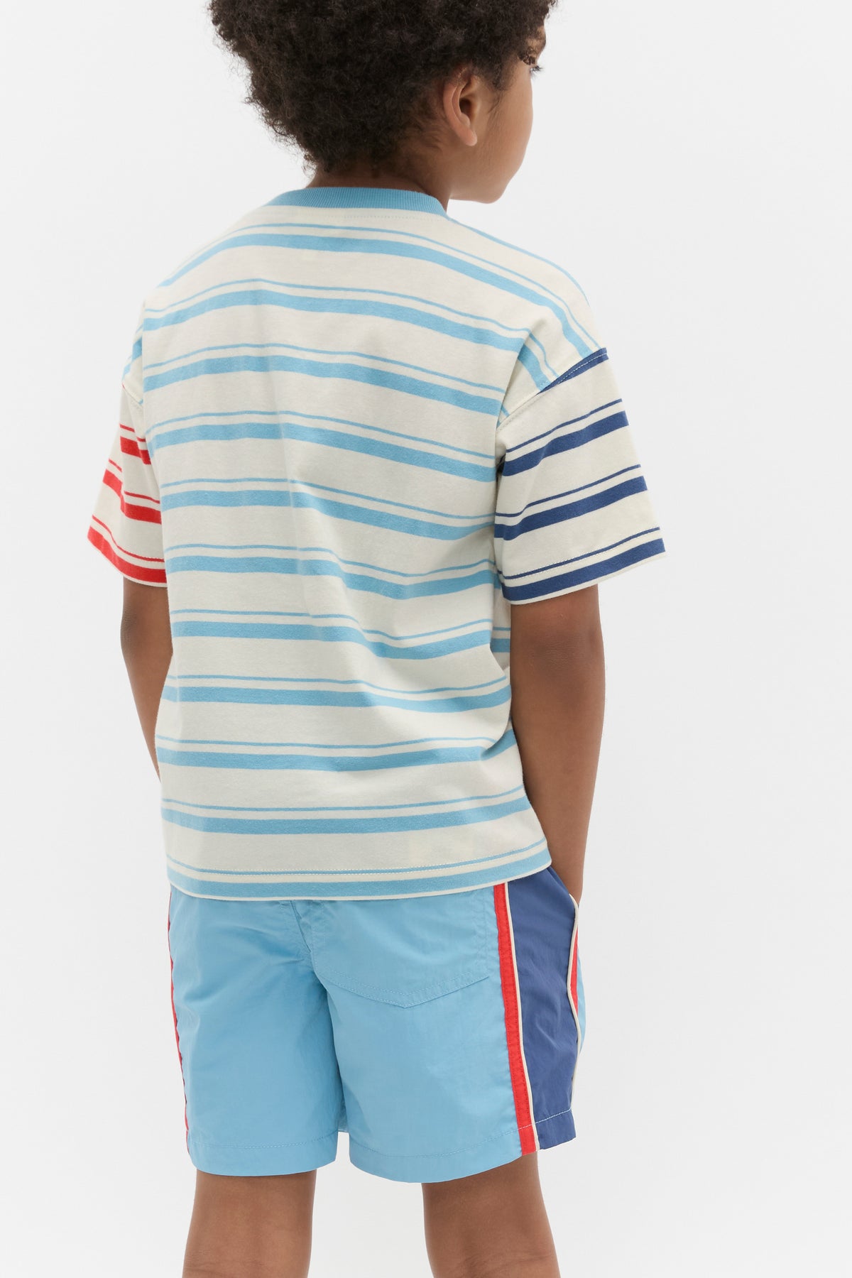 Variegated Stripe Logo Tee