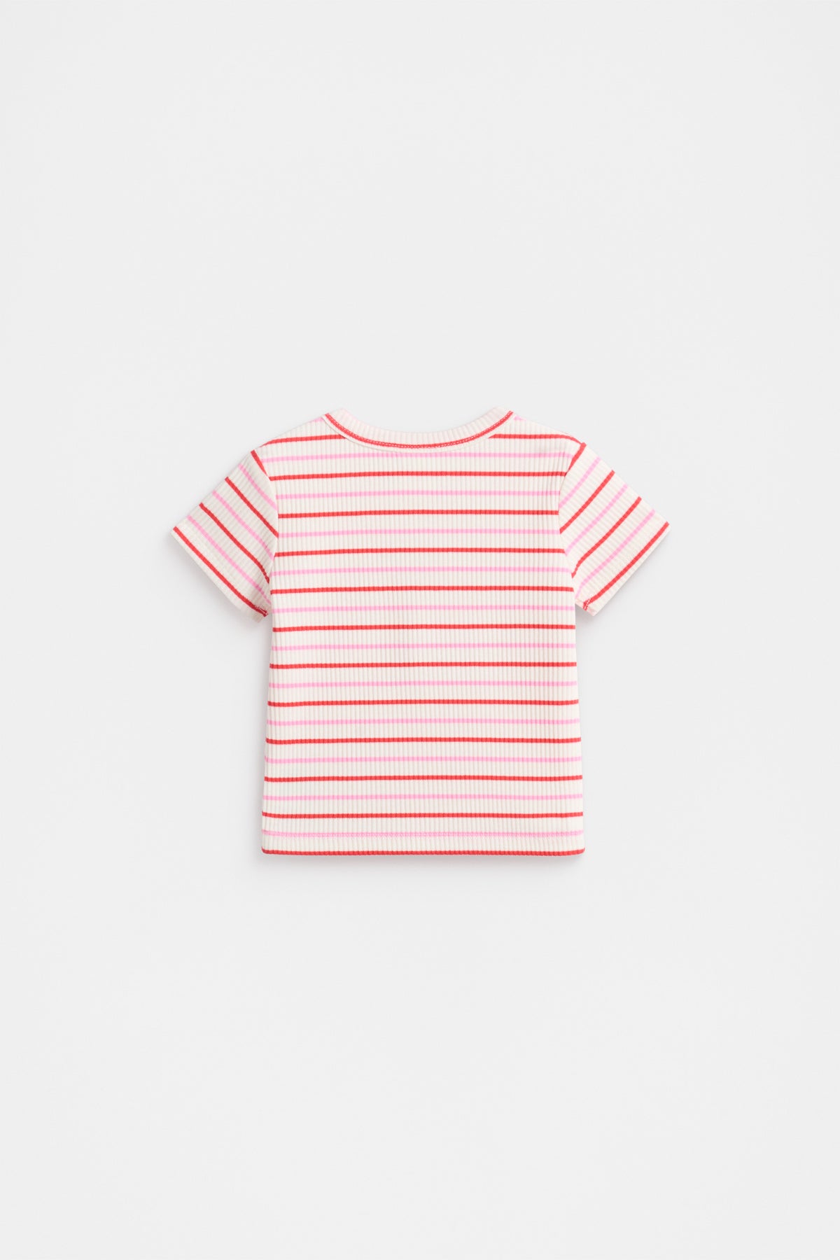 Stripe Logo Rib Tee
