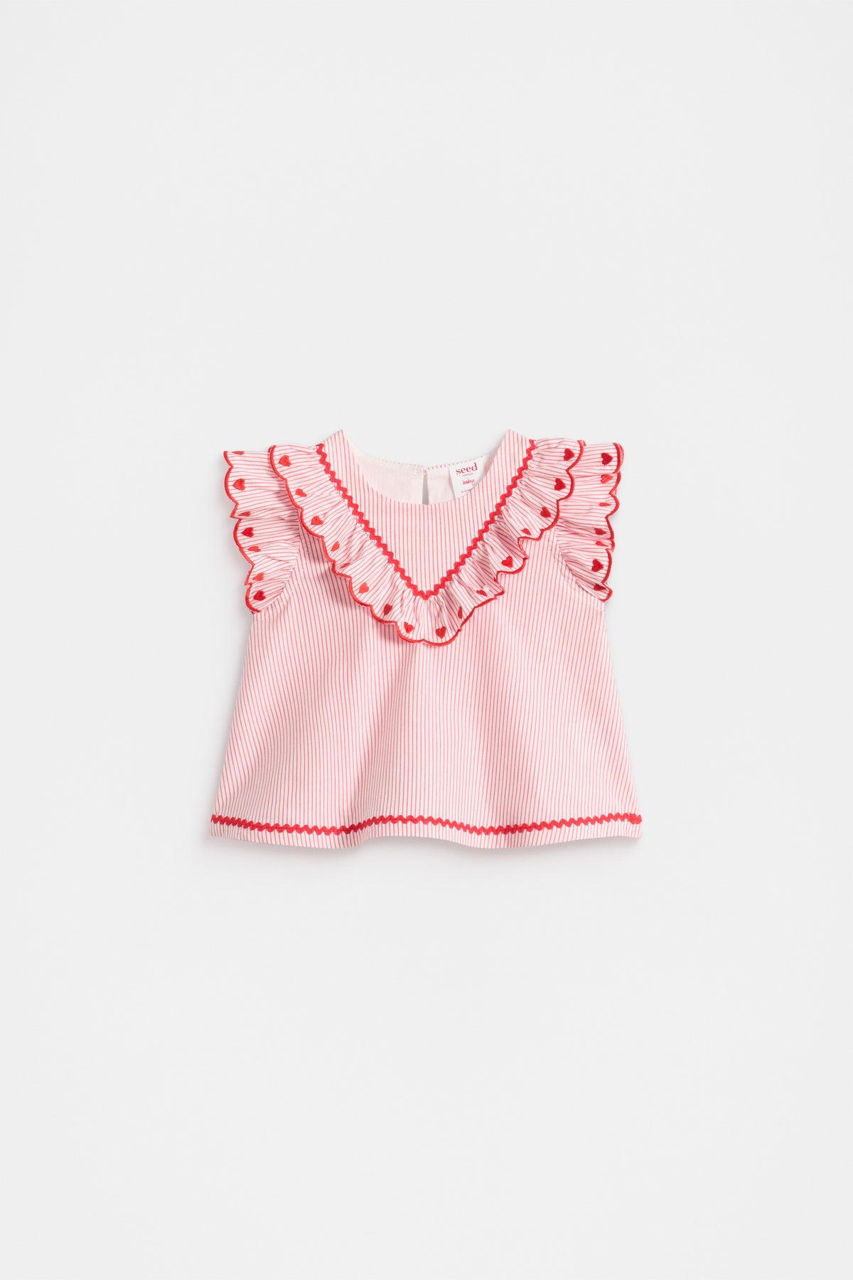 Stripe Scallop Top